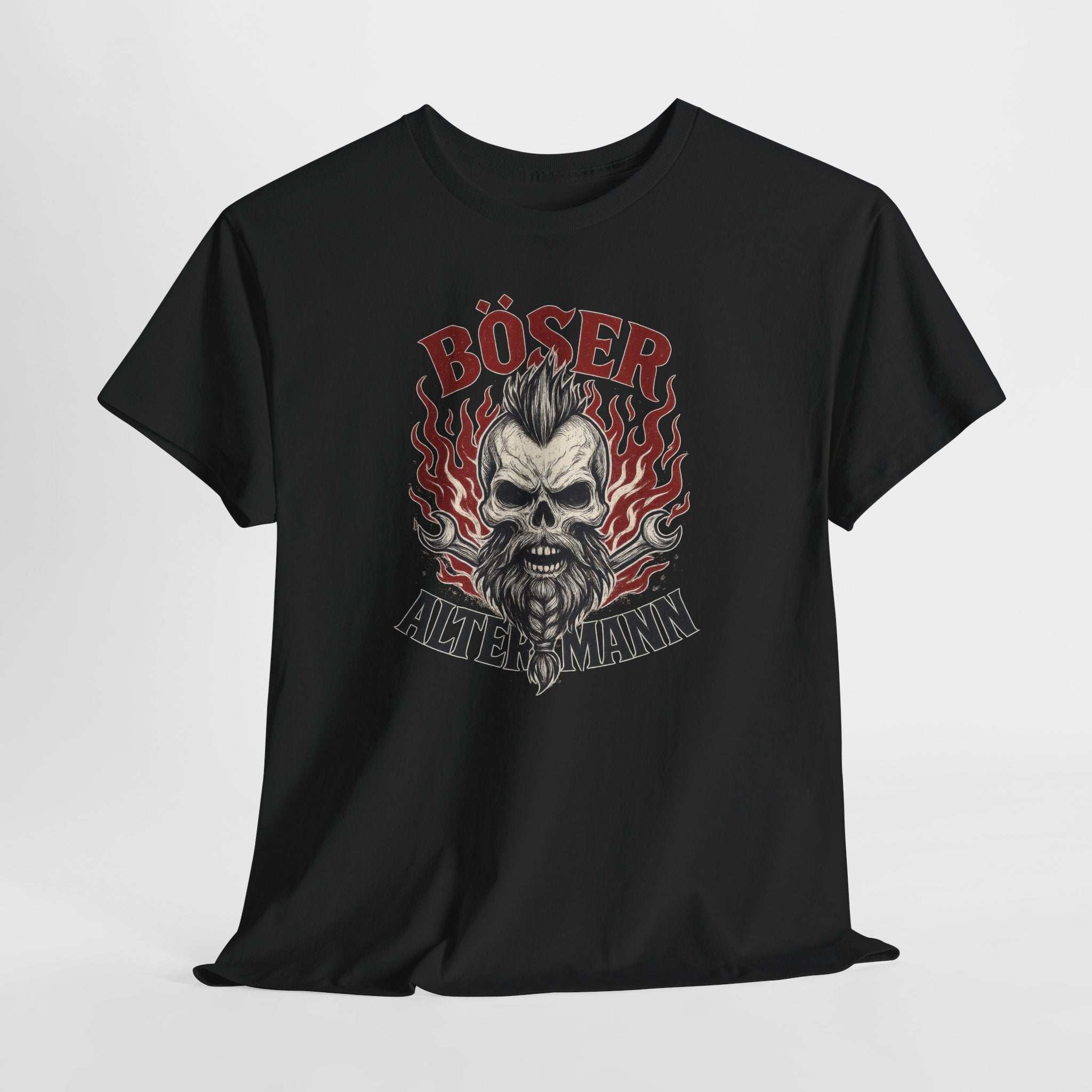 Mechaniker Wikinger Totenkopf Böser Alter Mann - Männer T-Shirt