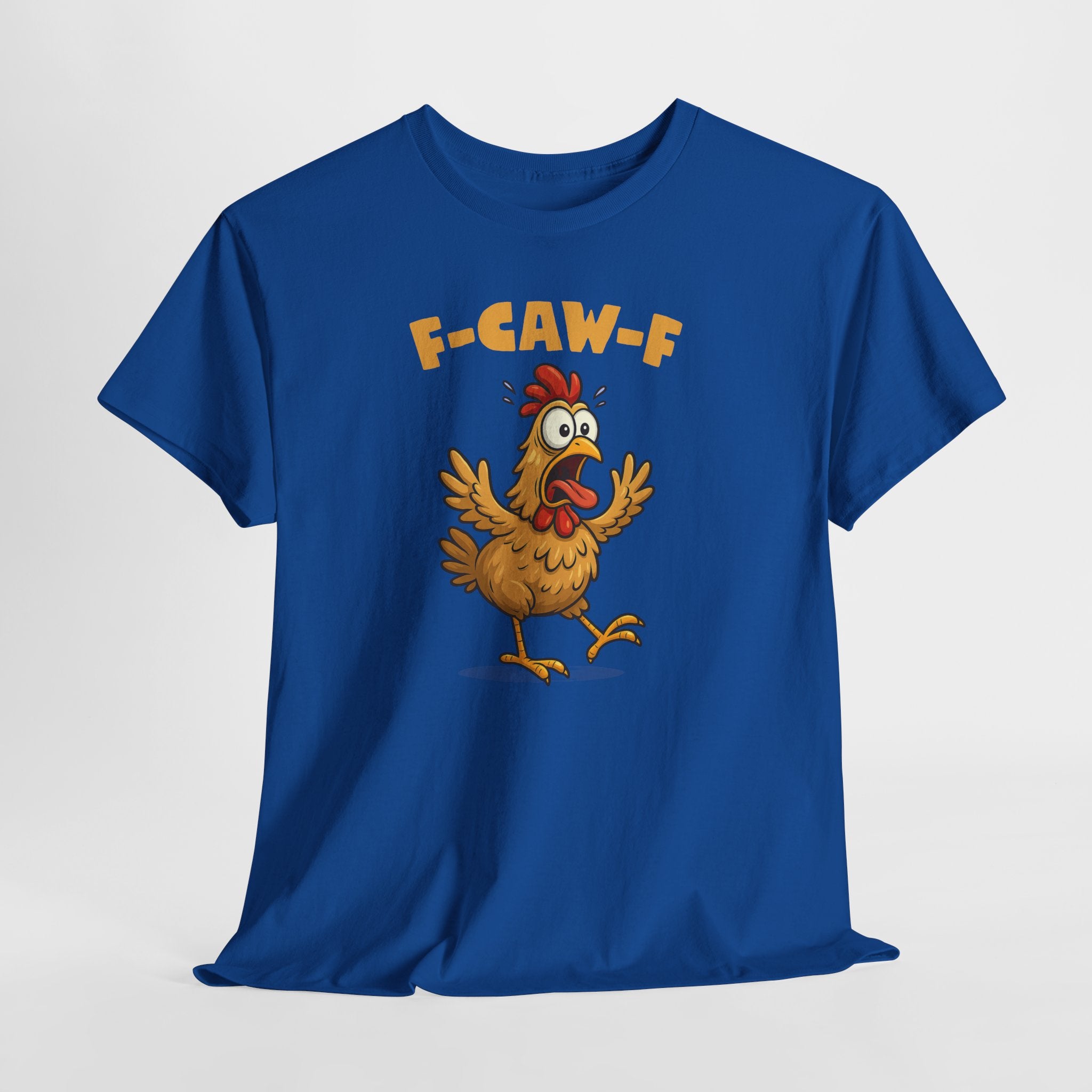 Lustiges Huhn T-Shirt – „F-CAW-F“ Fun Shirt mit Cartoon Chicken – Witziges Geschenk für Männer und Frauen