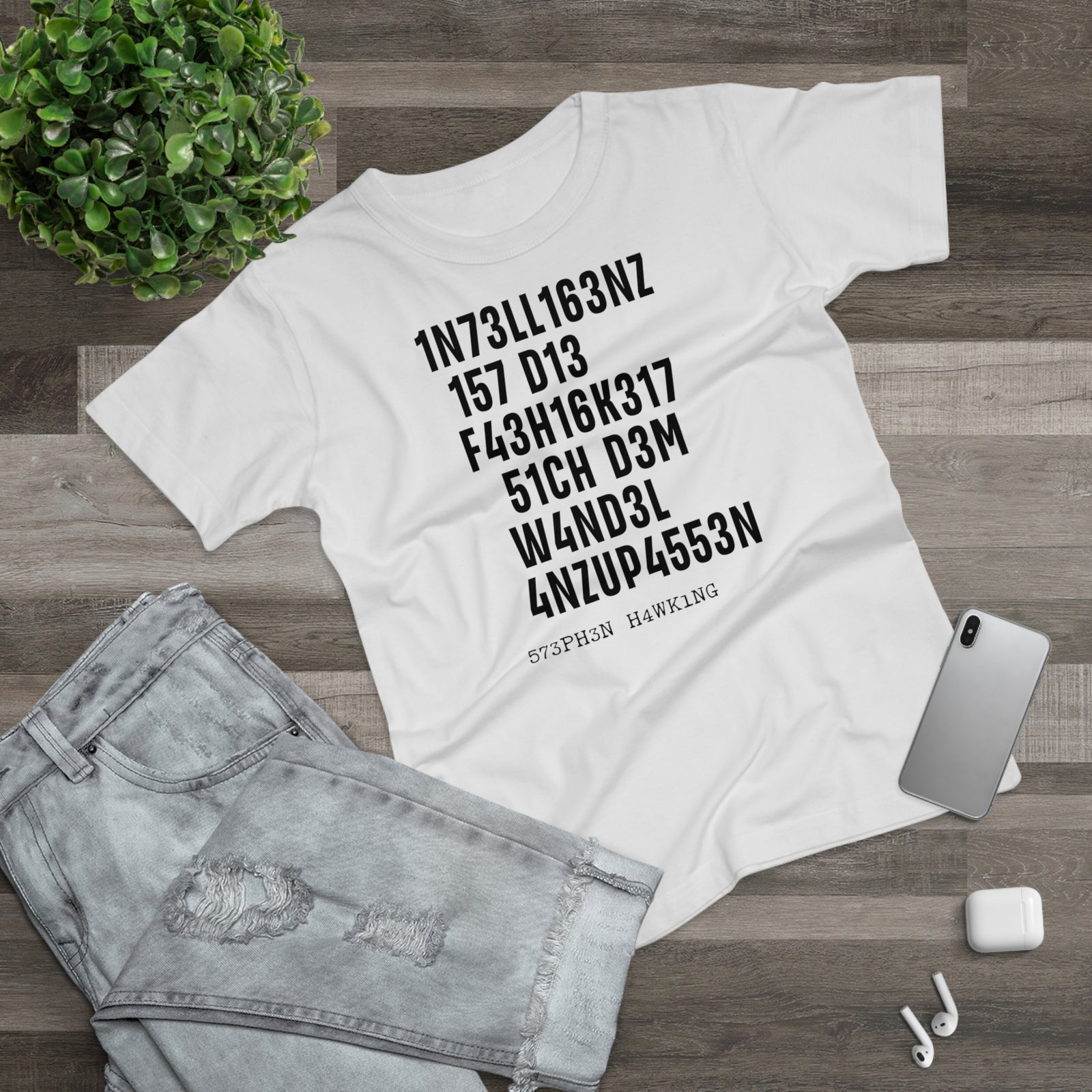 Intelligenz Hawking Zitat T-Shirt