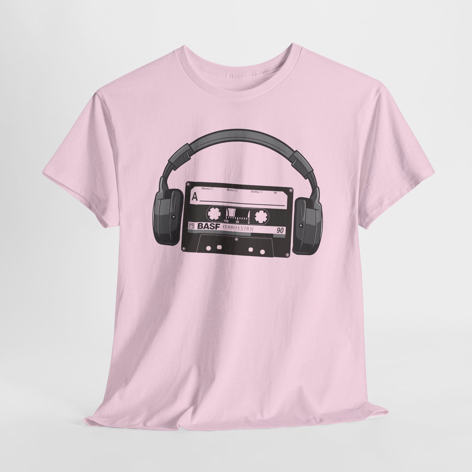 Retro Musik Kassette Kopfhörer 80s 90s Style T-Shirt