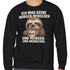 Mürrisches Faultier Morgenhasser – Lustiger Kaffee Pulli für Morgenmuffel Pullover Sweatshirt