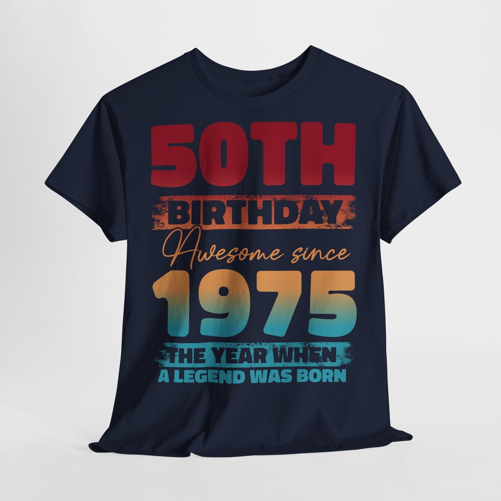 50. Geburtstag Vintage Retro Limited Edition Geboren 1975 Legend Was Born Geschenk T-Shirt