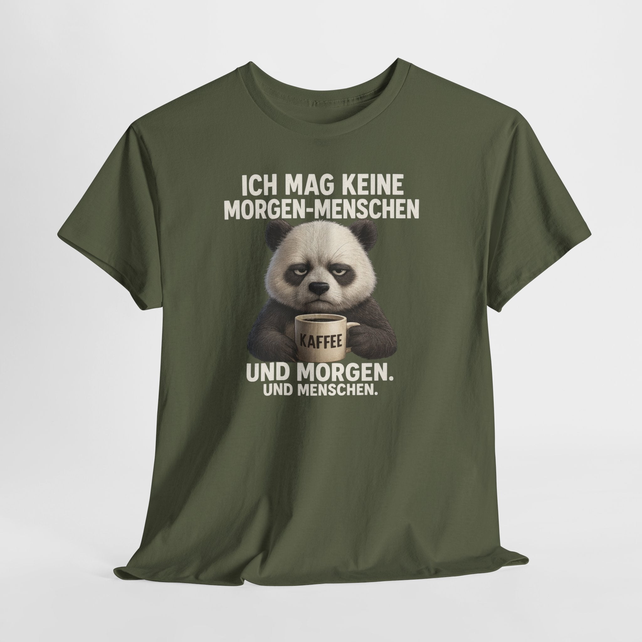 Mürrischer Panda Morgenhasser - Geschenk für Morgenmuffel - Kaffee Shirt