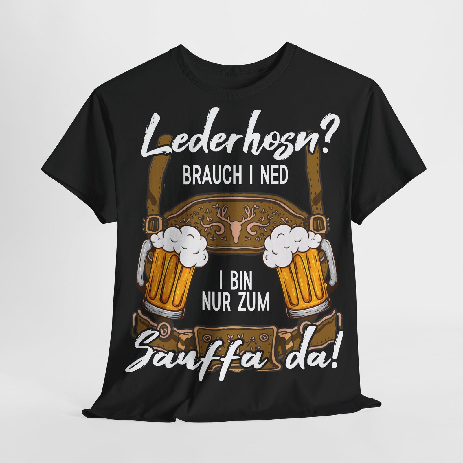 Trachten Shirt Lederhose passend für Oktoberfest Lustiges T-Shirt