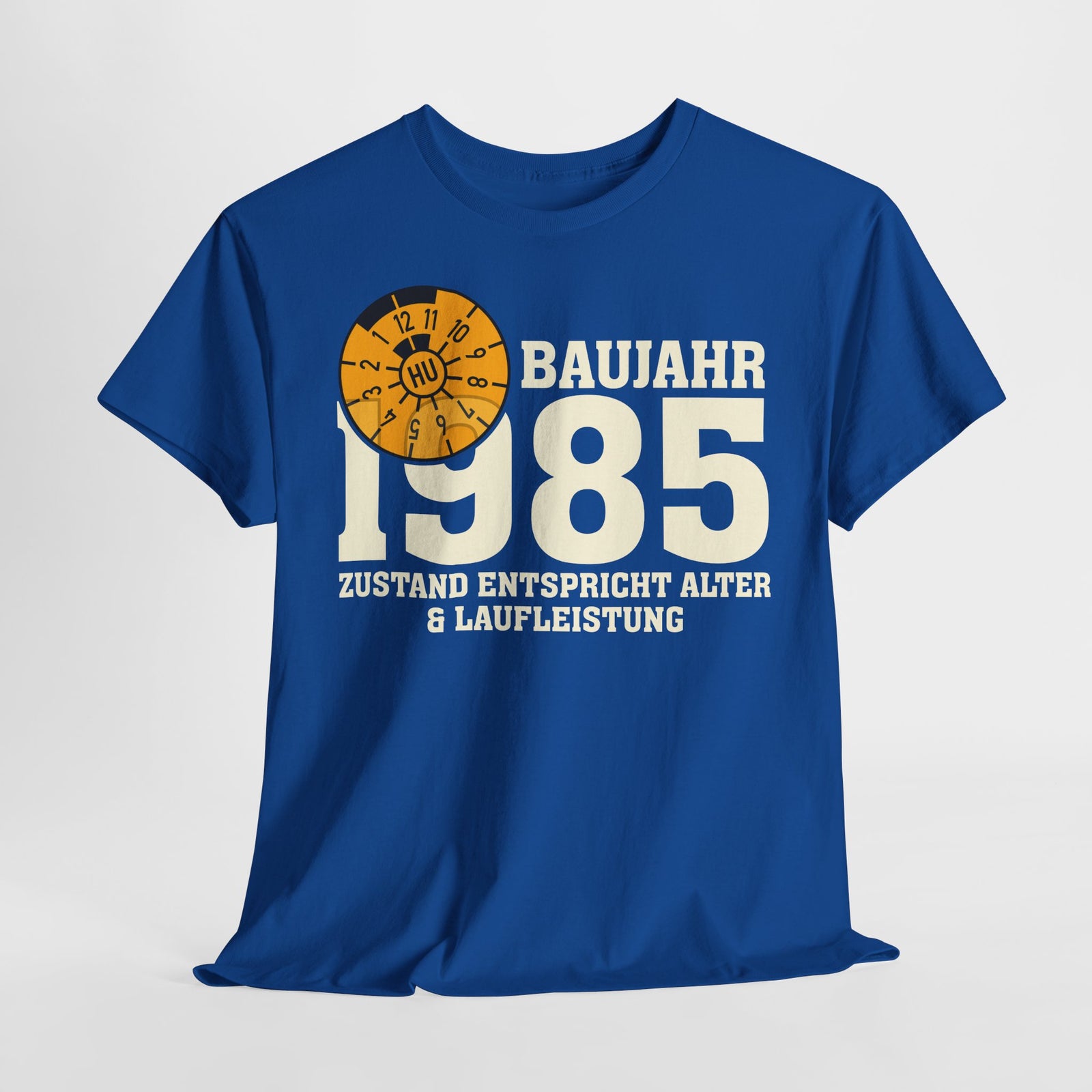 40. Geburtstag TÜV Plakette Baujahr 1985 Zustand entspricht Alter und Laufleistung Lustiges Geschenk T-Shirt