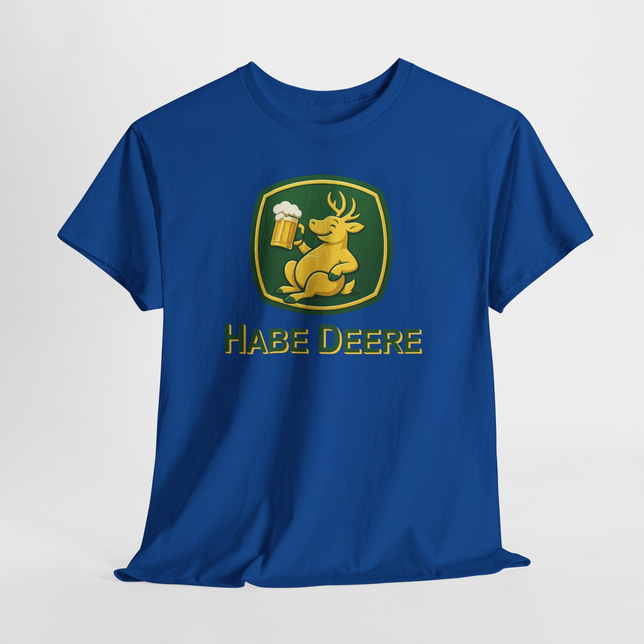 Trinkender Hirsch – Habe Deere Bier Logo Parodie T-Shirt