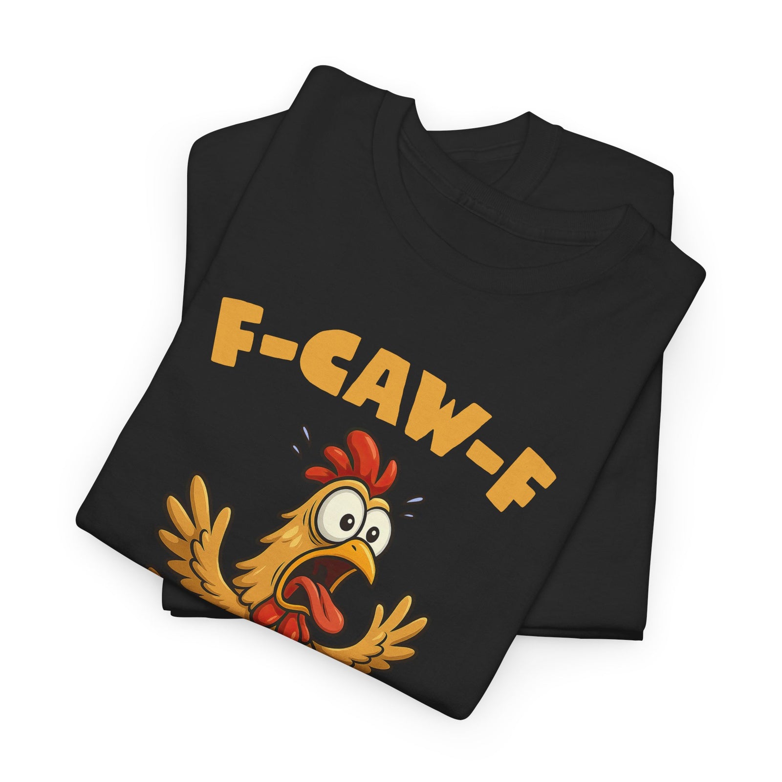 Lustiges Huhn T-Shirt – „F-CAW-F“ Fun Shirt mit Cartoon Chicken – Witziges Geschenk für Männer und Frauen