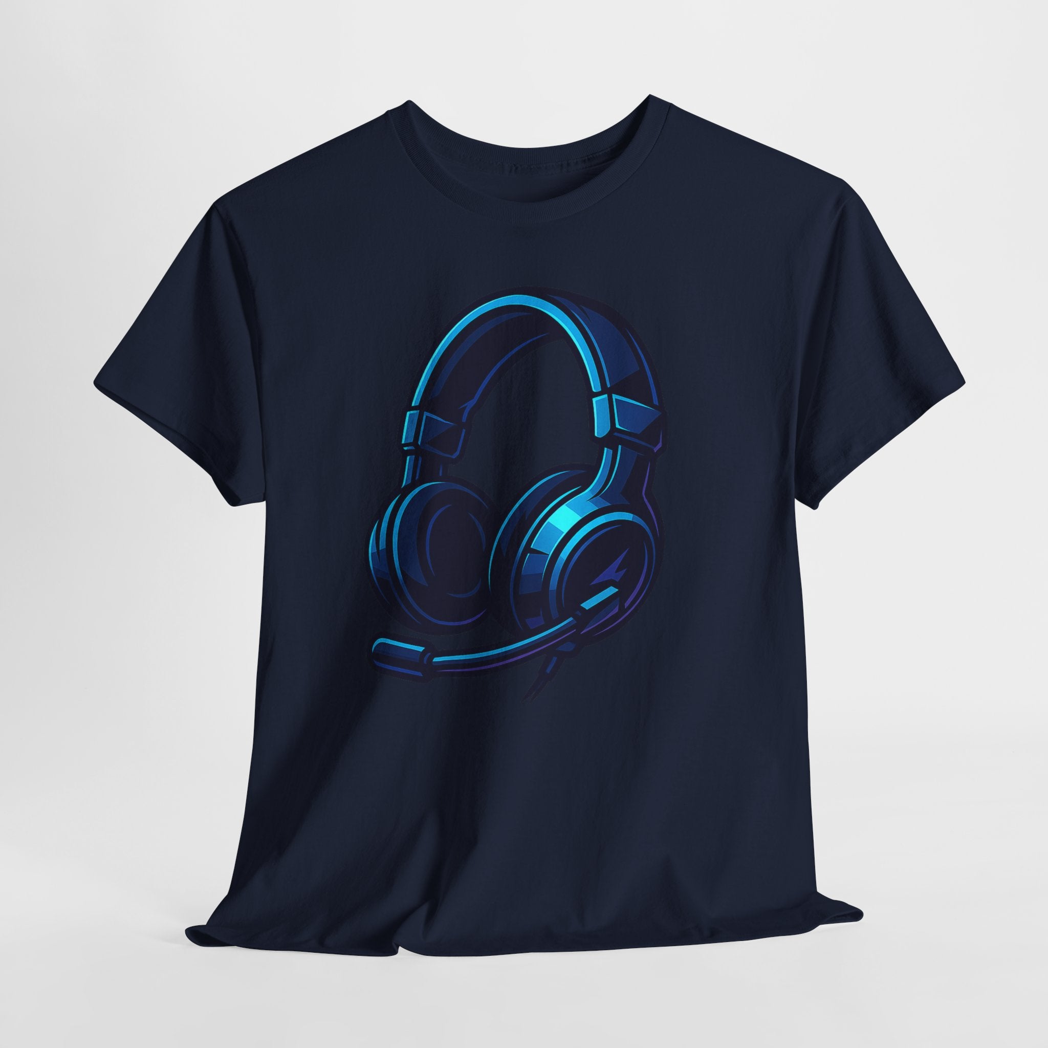Gaming Headset Neon Glow – Futuristisches Gamer T-Shirt
