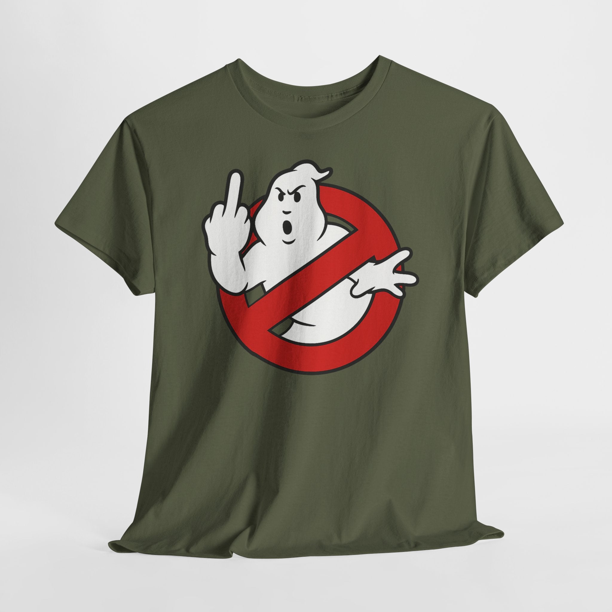 Ghostbusters Satire - Geist mit Mittelfinger - Lustiges Shirt