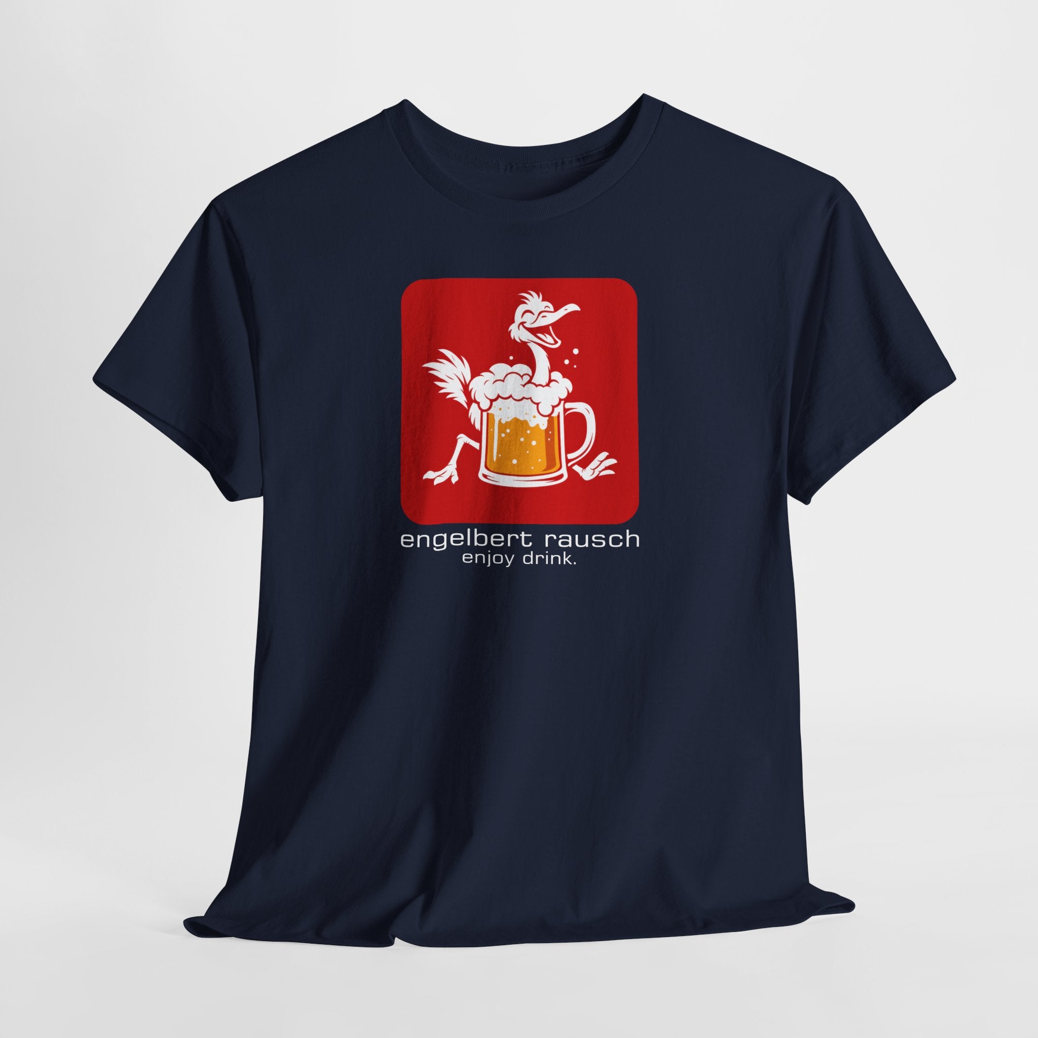 Engelbert Rausch Parodie Shirt – Lustiges Bier T-Shirt, witziges Geschenk für Männer