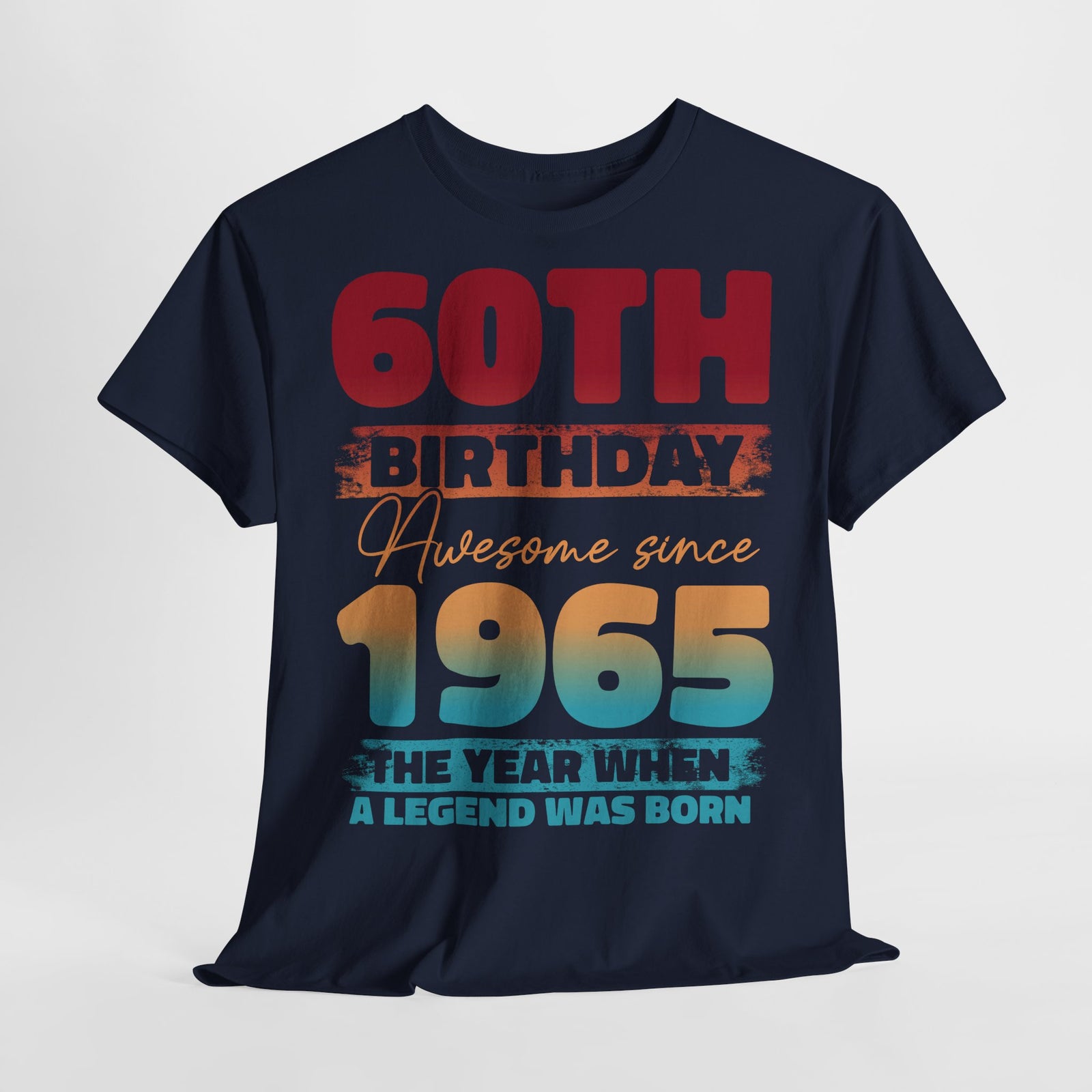60. Geburtstag Vintage Retro Limited Edition Geboren 1965 Legend Was Born Geschenk T-Shirt