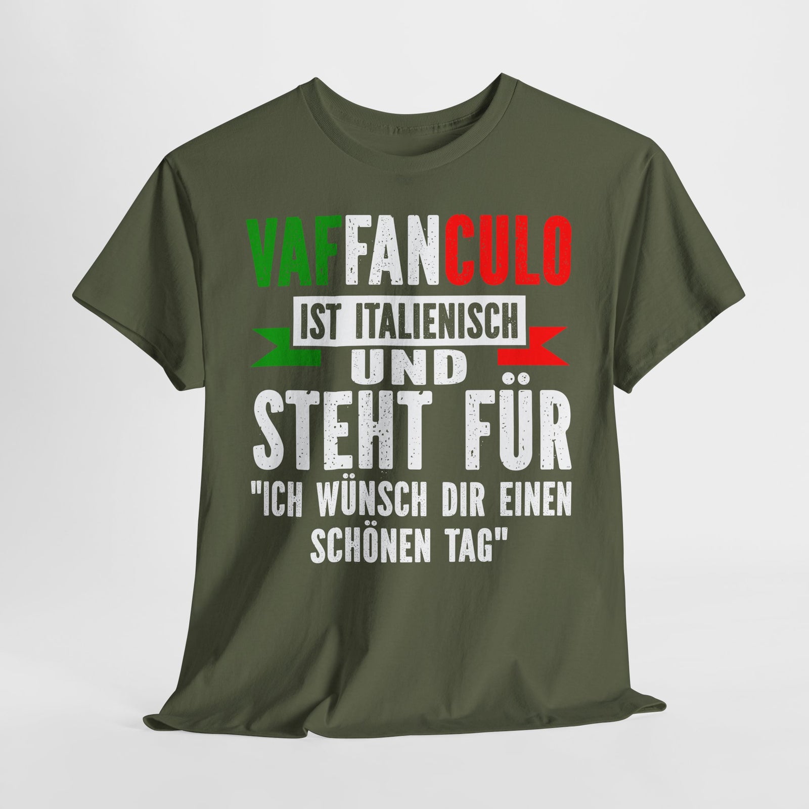 Lustiges Italiener Shirt Vaffanculo Italia Italienisch Italien Männer T-Shirt