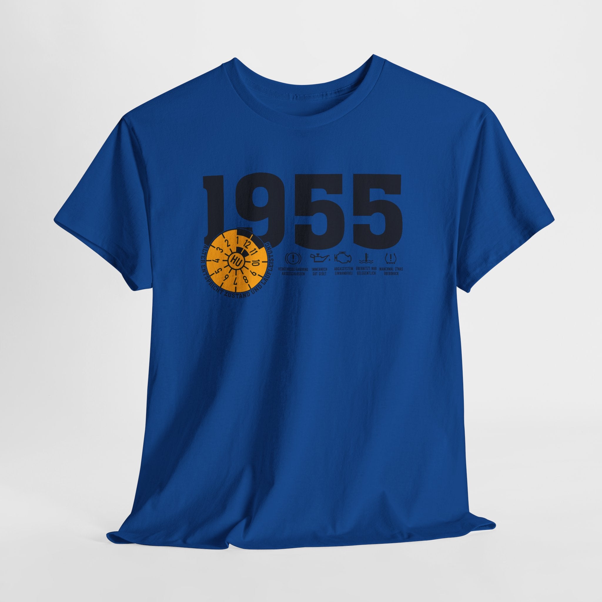 70 Geburtstag Jahrgangs-Shirt 1955 – TÜV Stempel Design - Entspricht Zustand und Laufleistung