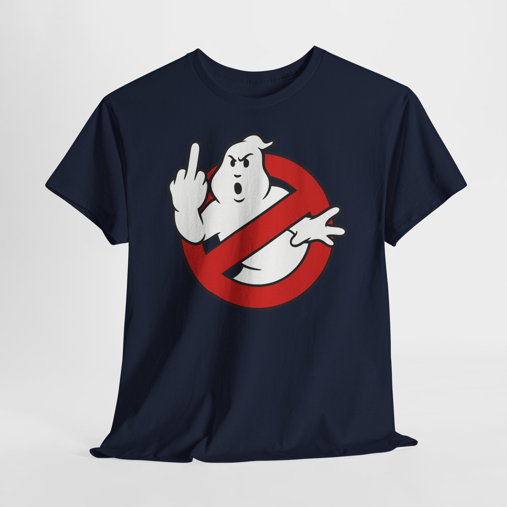 Ghostbusters Satire - Geist mit Mittelfinger - Lustiges Shirt