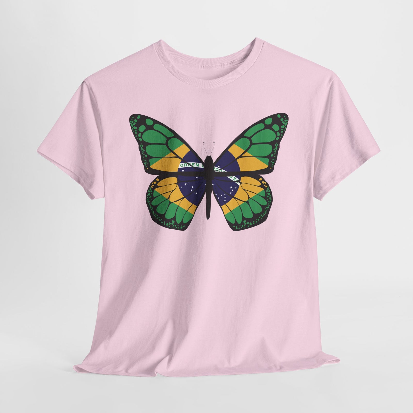 Brasilien Schmetterling Flagge - Unisex Shirt