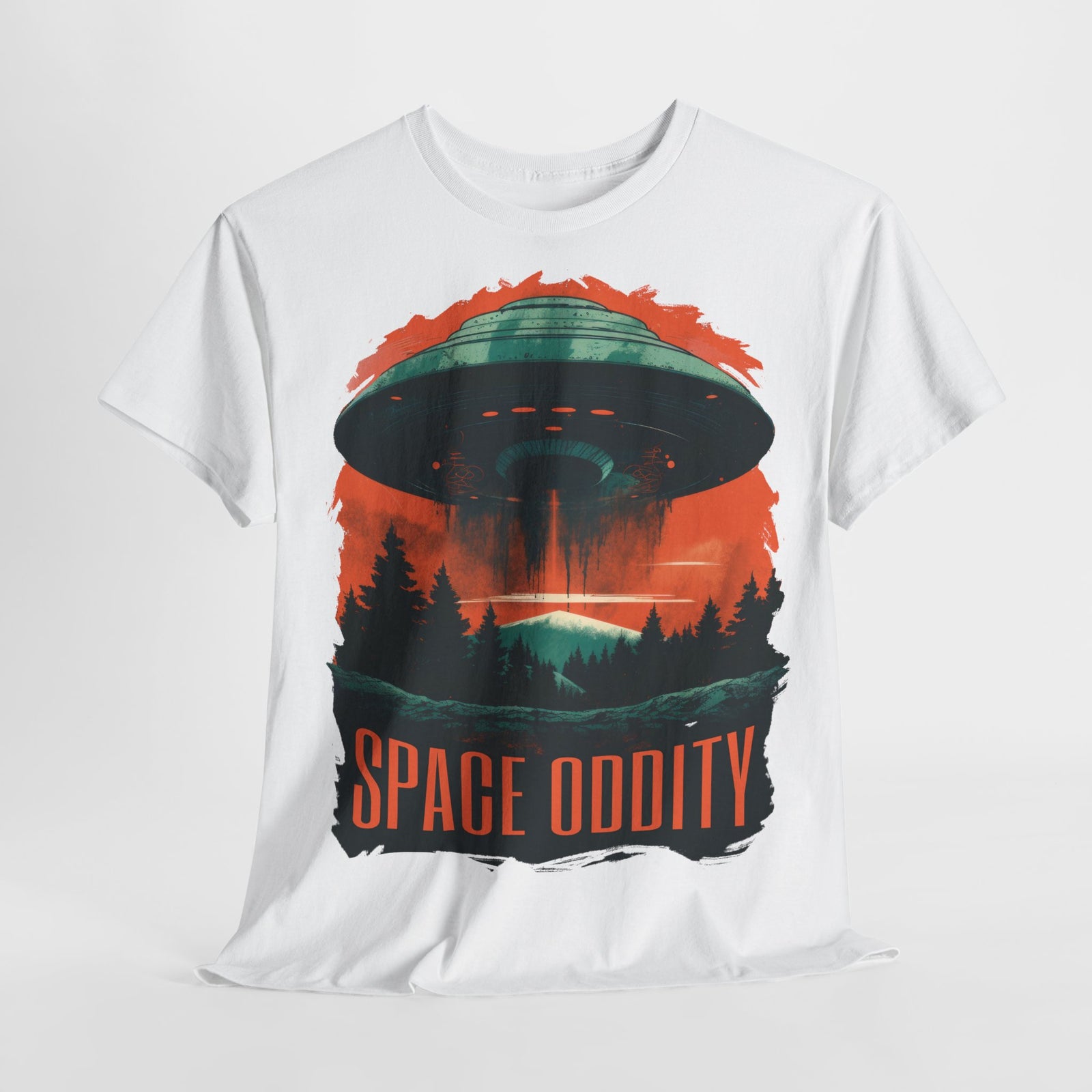 Alien Fliegende Untertasse  - Space Oddity - Lustiges T-Shirt
