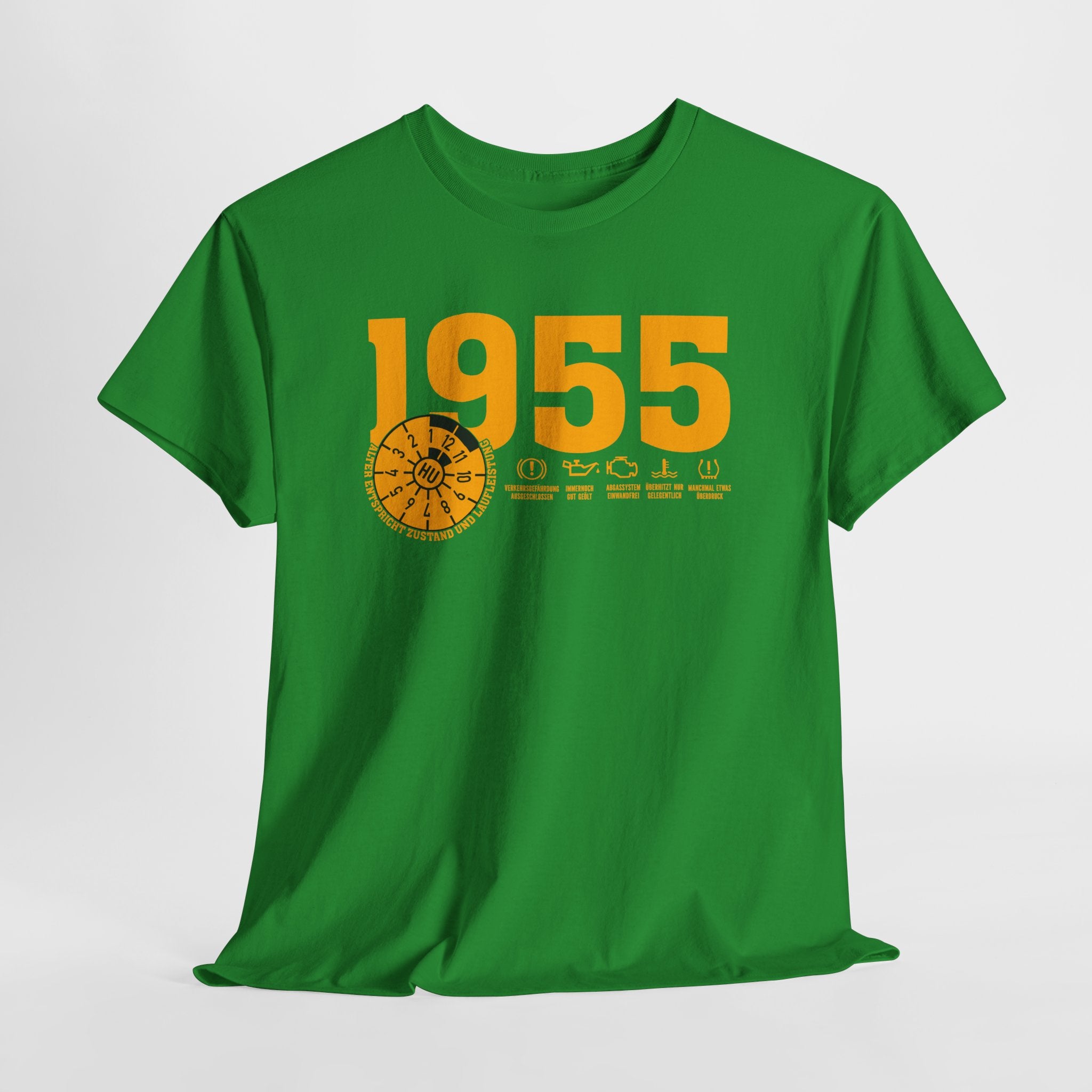 70 Geburtstag Jahrgangs-Shirt 1955 – TÜV Stempel Design - Entspricht Zustand und Laufleistung