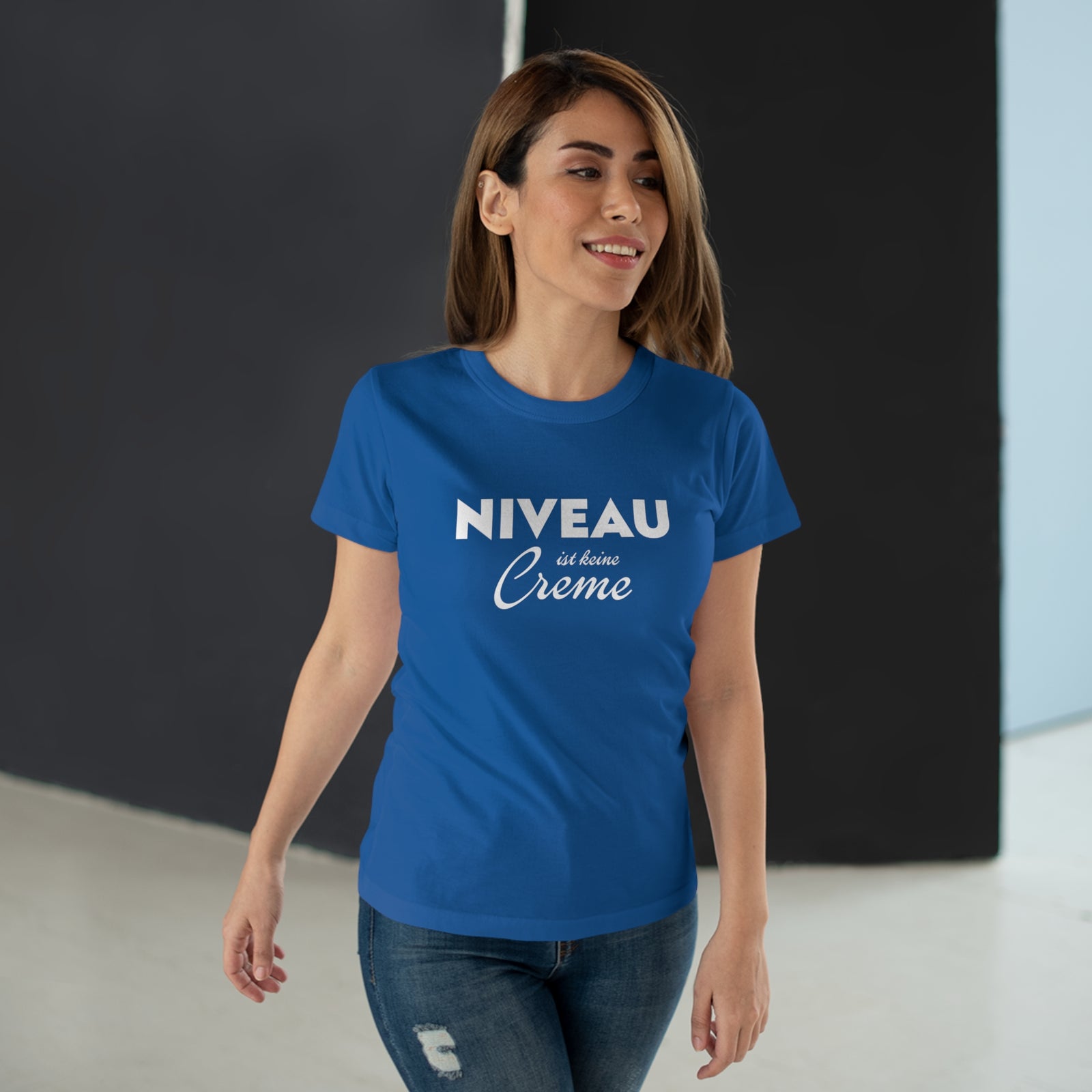 Niveau ist keine Creme Parodie Frauen T-Shirt