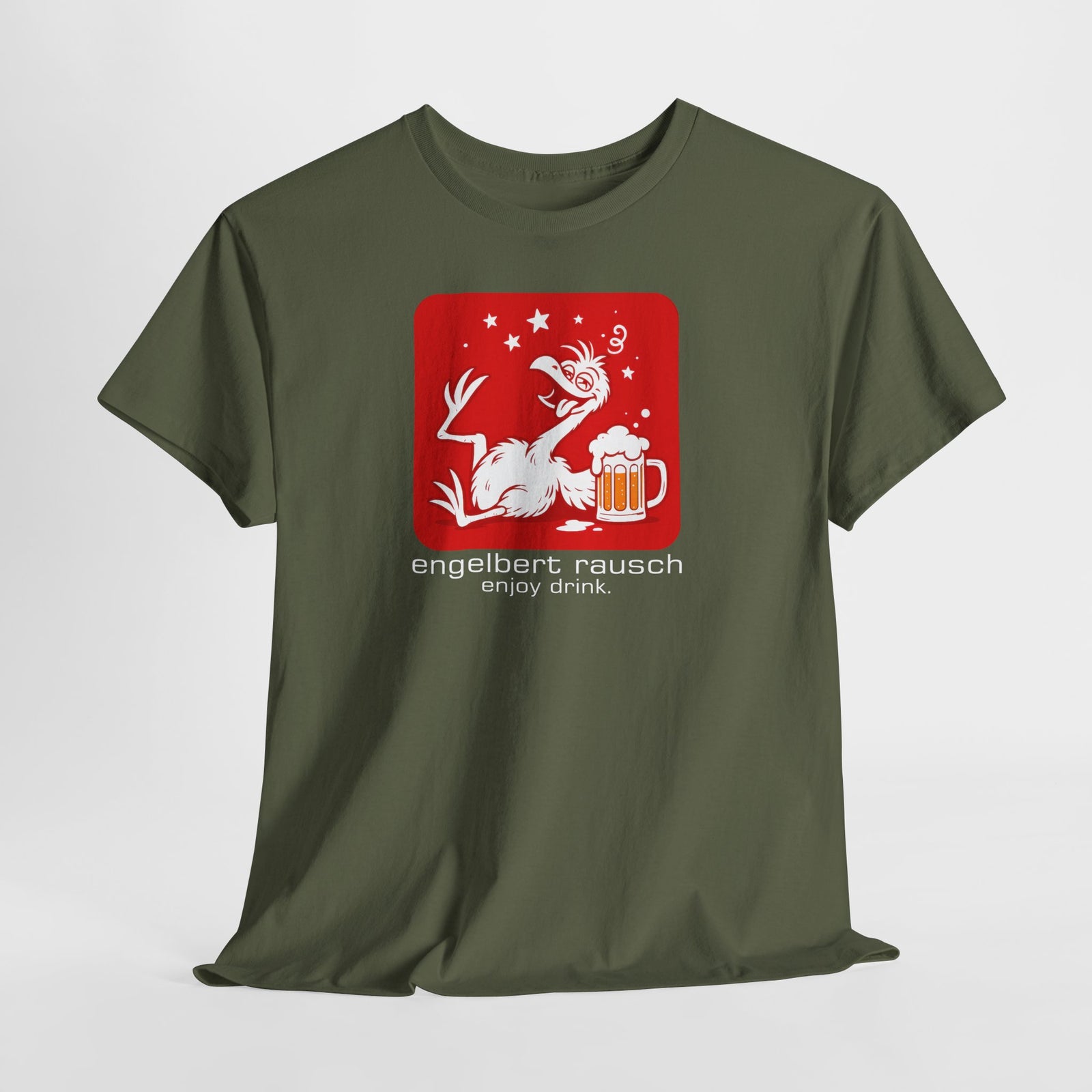 Engelbert Rausch Fun Shirt – Humorvolles Bier T-Shirt, Parodie & Geschenkidee