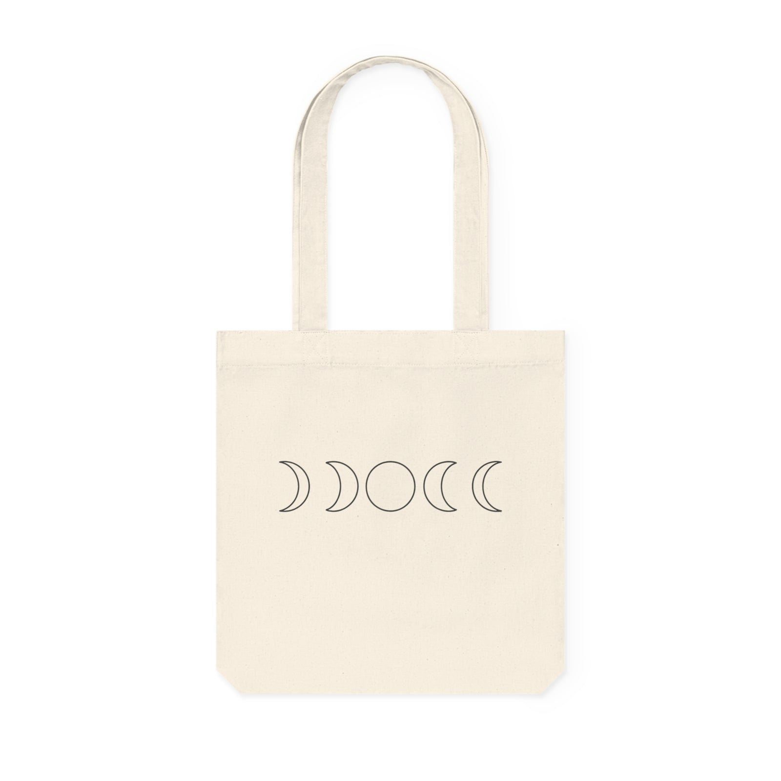 Mondphasen Tragetasche – Minimalistische Stofftasche im Boho Celestial Design