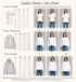 Größentabelle Shirt Sweatshirt Hoodie mit Referenz Model Frau