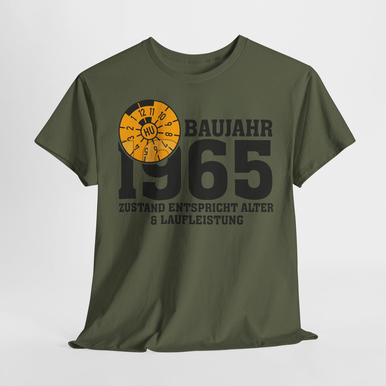 60. Geburtstag TÜV Plakette Baujahr 1965 Zustand entspricht Alter und Laufleistung Lustiges Geschenk T-Shirt