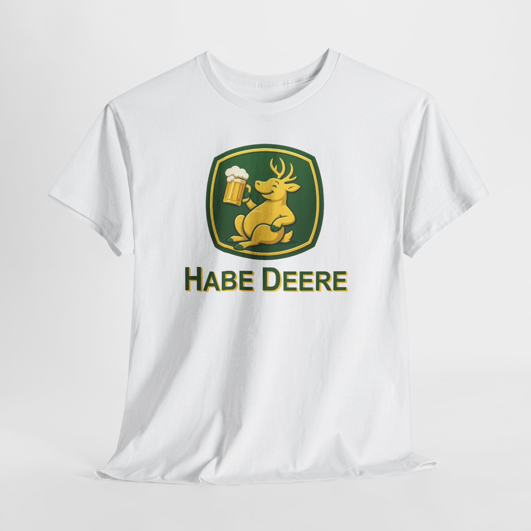 Trinkender Hirsch – Habe Deere Bier Logo Parodie T-Shirt