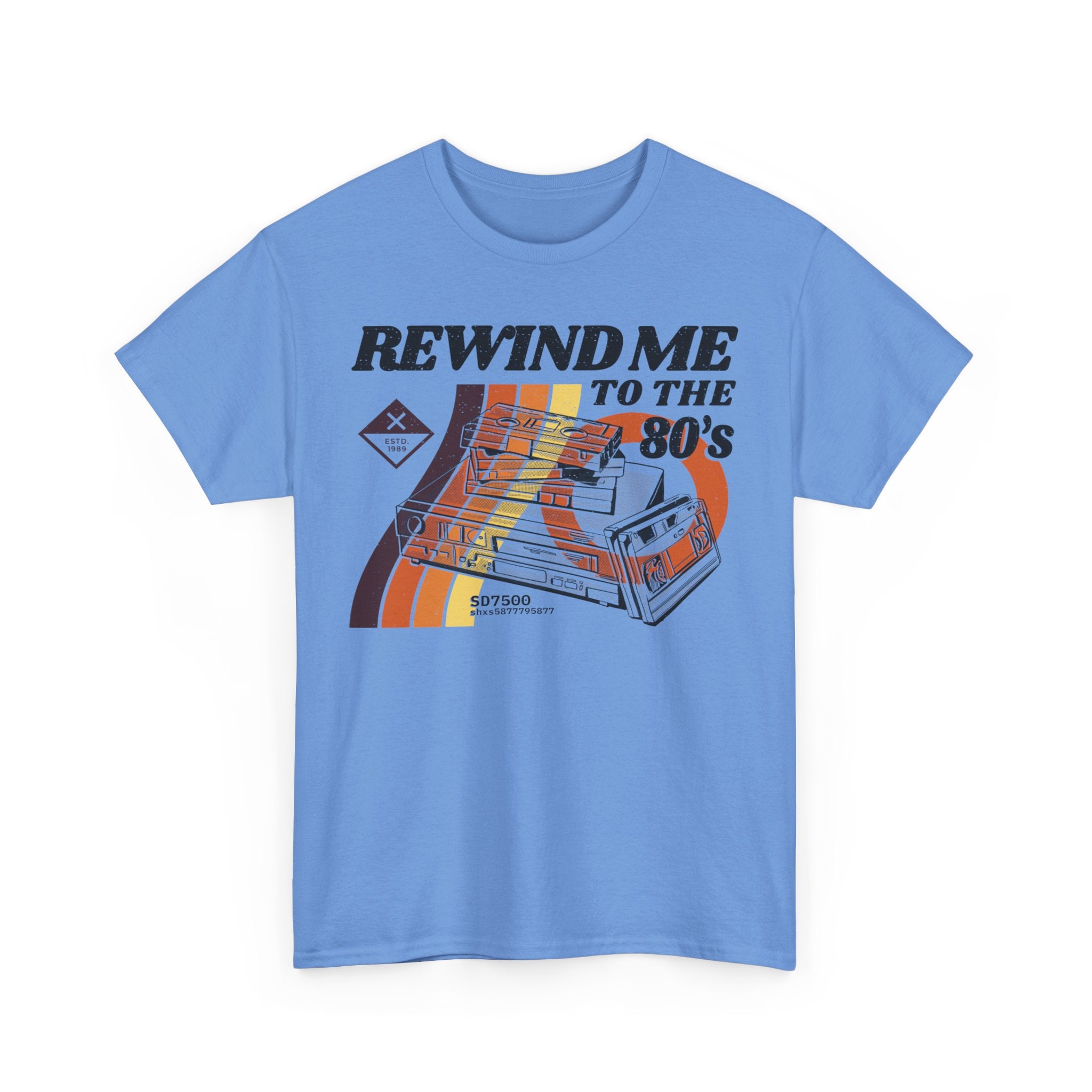 80er 90er Retro Style - Kassette - REWIND ME - Unisex Shirt