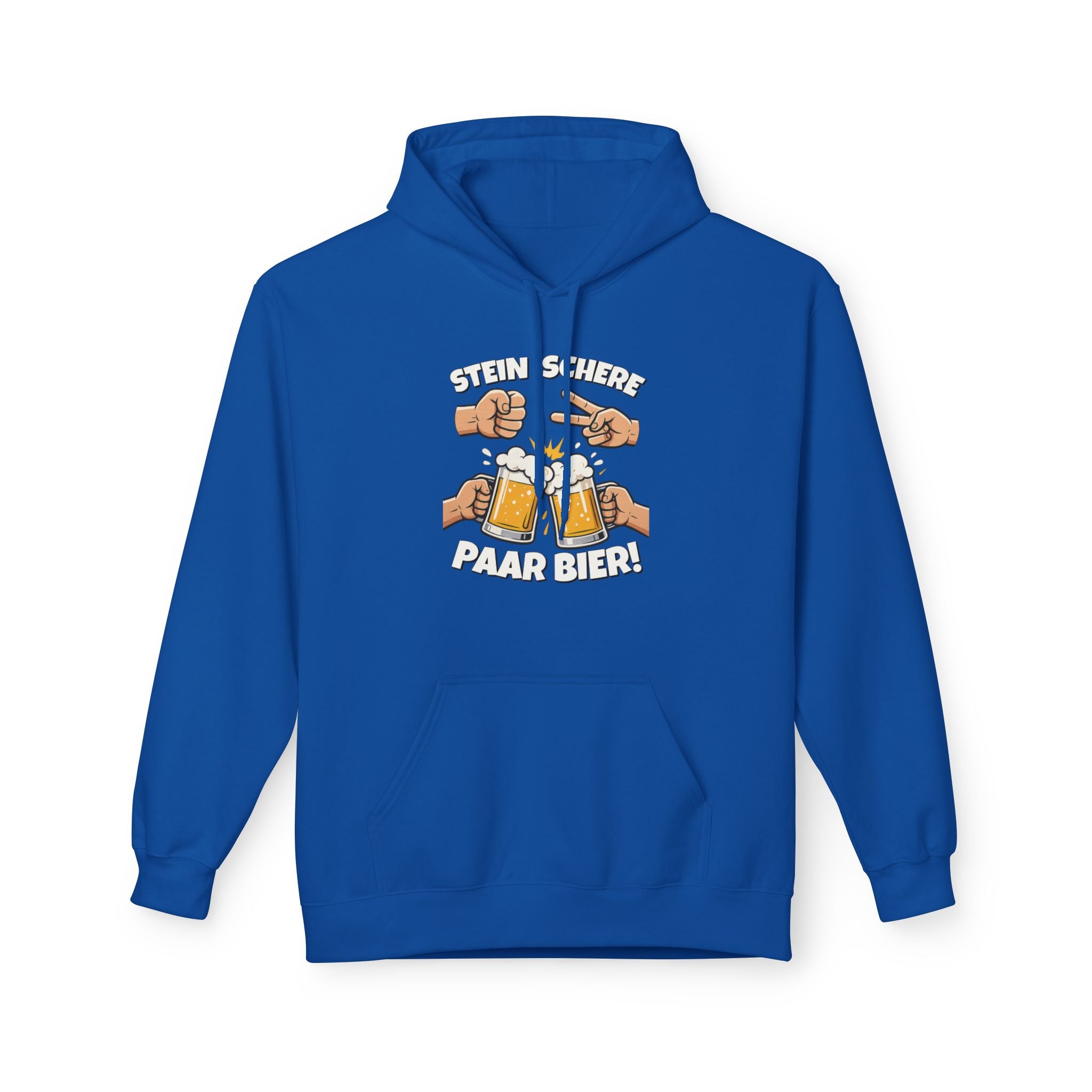 Lustig Schere Stein Paar Bier Hoodie