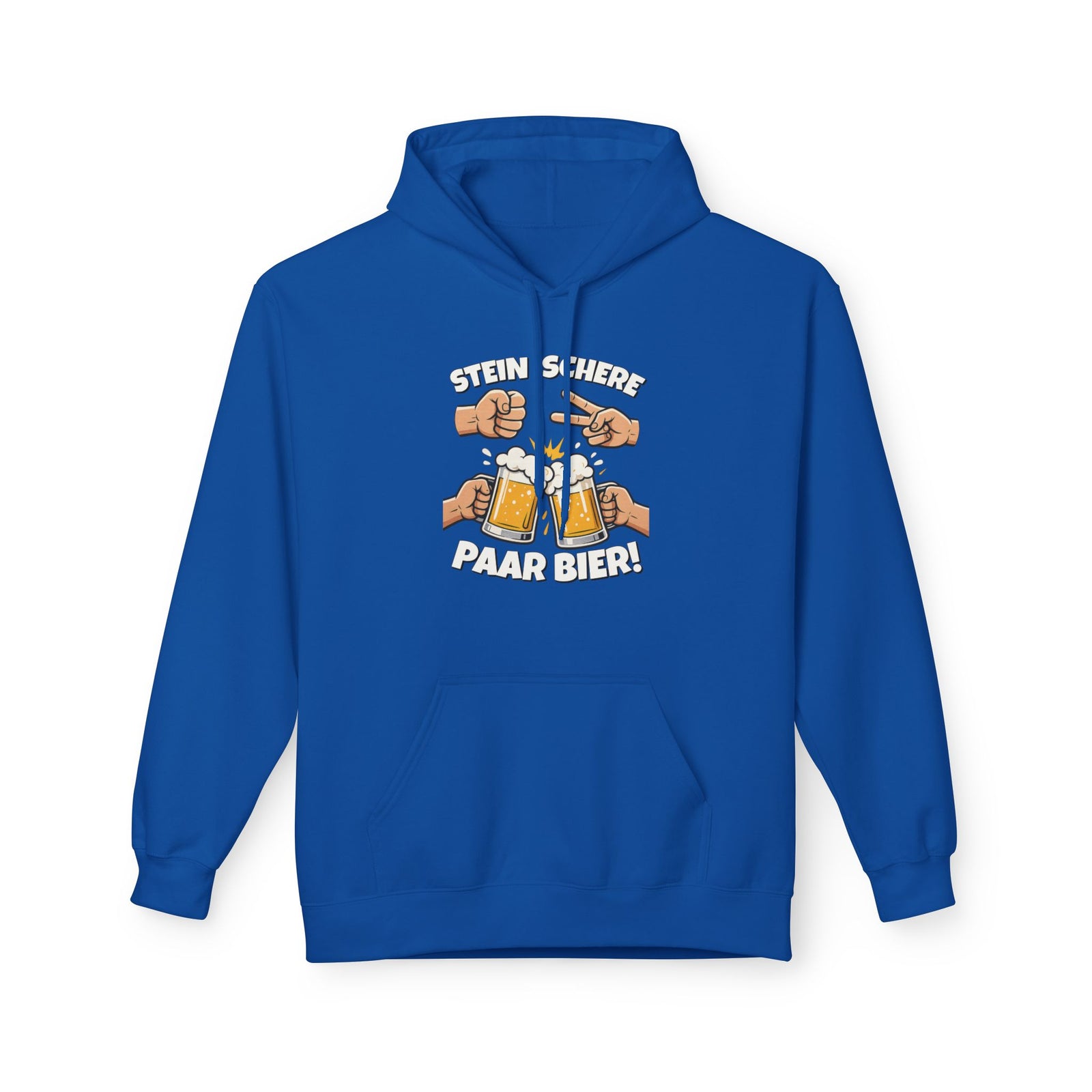 Lustig Schere Stein Paar Bier Hoodie