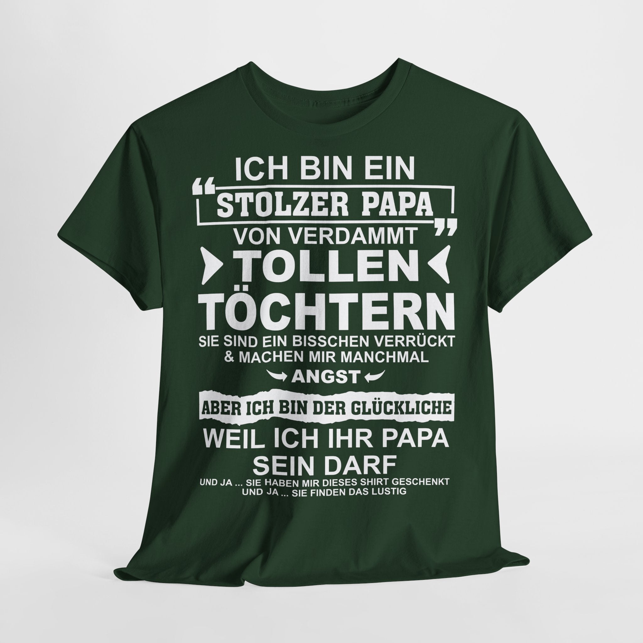 Stolzer Papa von verrückten Töchtern – Lustiges Vatertags-Shirt
