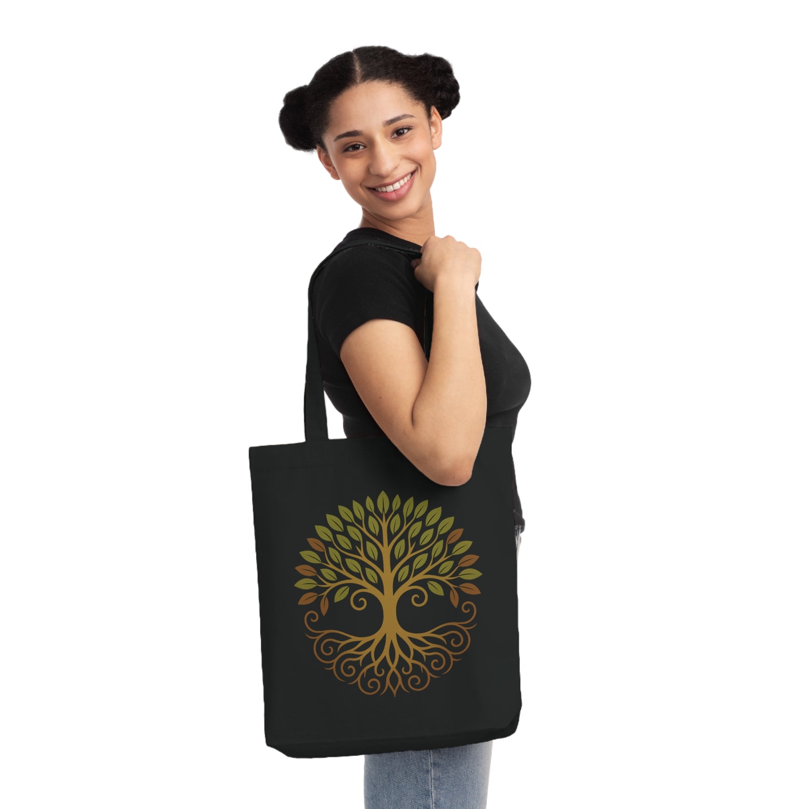 Mandala Tragetasche mit Baum des Lebens – Boho Natur Design