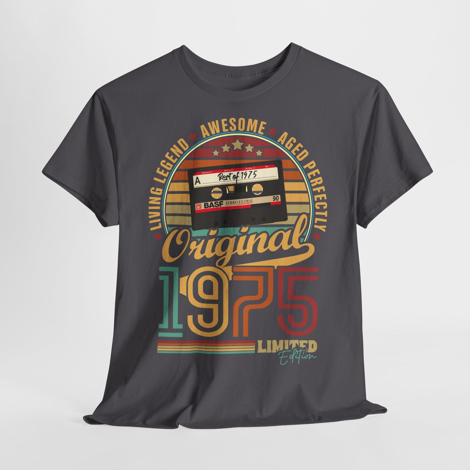 50. Geburtstag Geboren 1975 Retro Kassette Limited Edition Geschenk T-Shirt