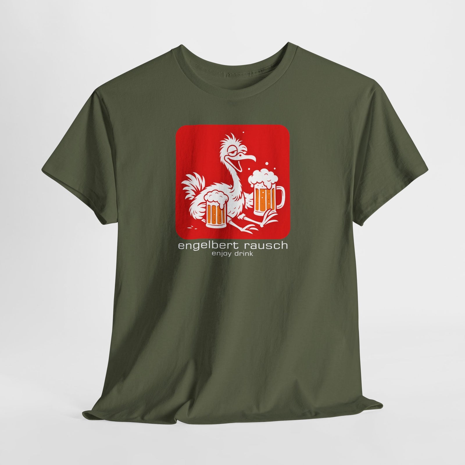Engelbert Rausch Parodie T-Shirt – Lustiges Bier Shirt für Herren, witziges Geschenk