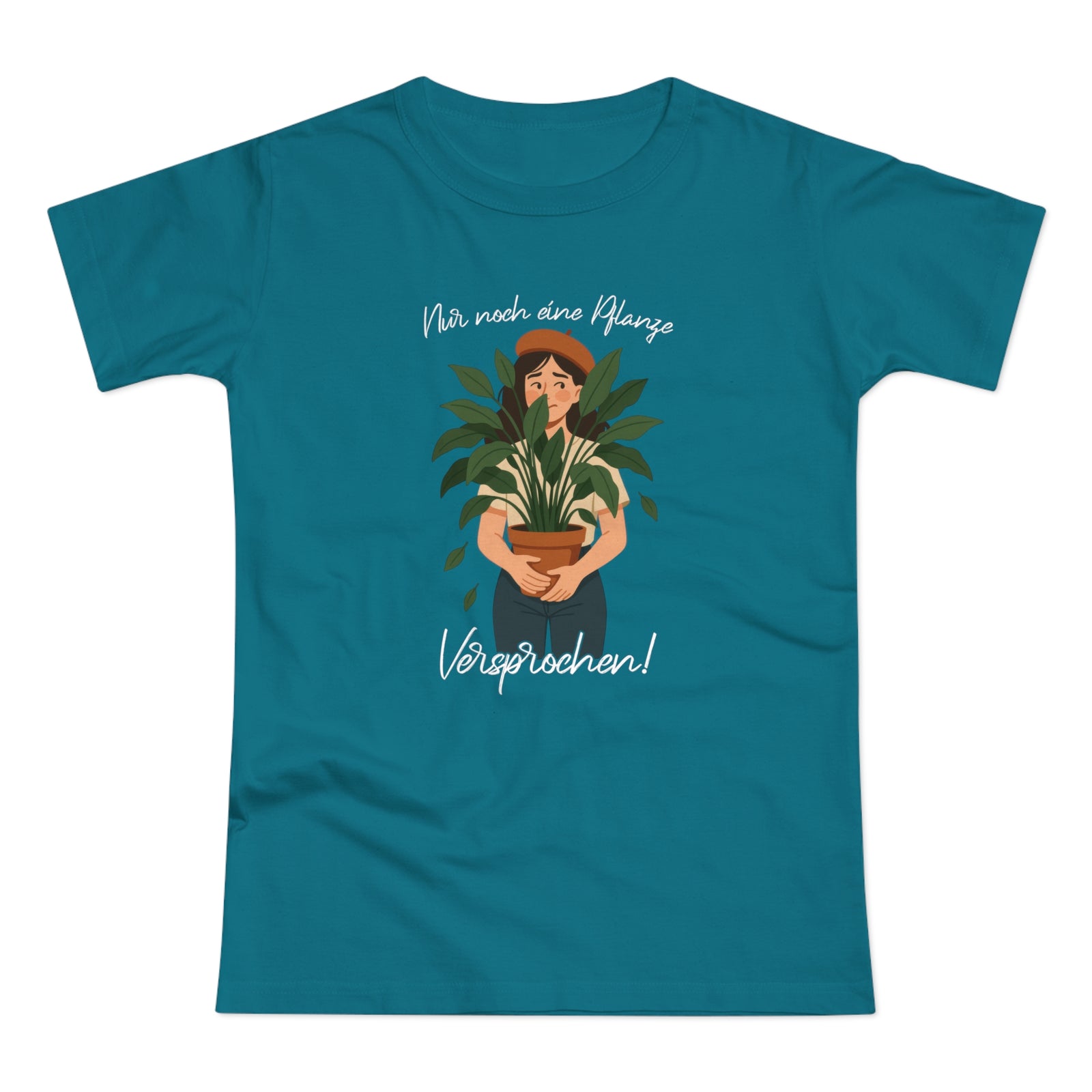 Frauen und Pflanzen - Nur noch eine Pflanze Versprochen Lustiges Frauen T-Shirt