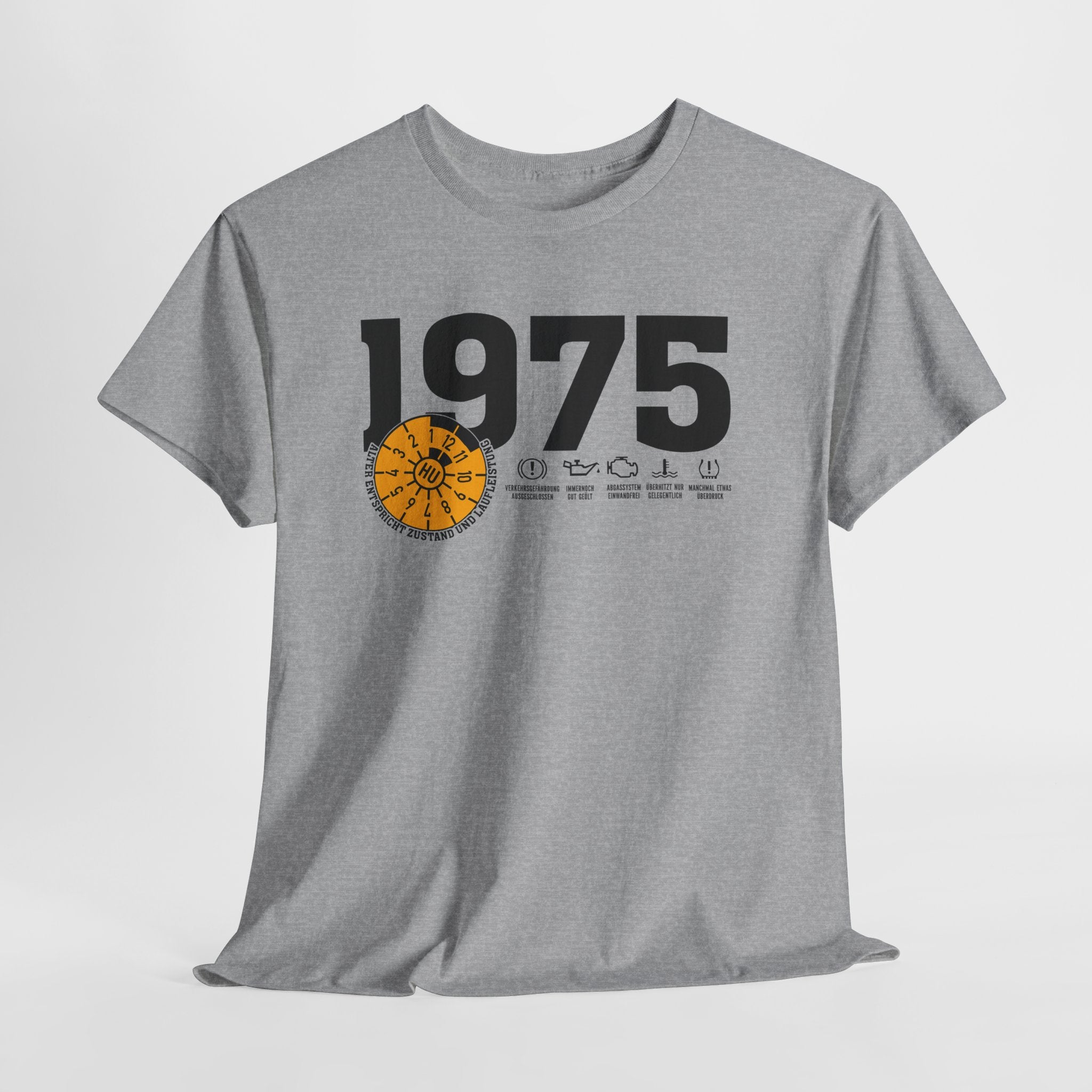 50 Geburtstag Jahrgangs-Shirt 1975 – TÜV Stempel Design - Entspricht Zustand und Laufleistung