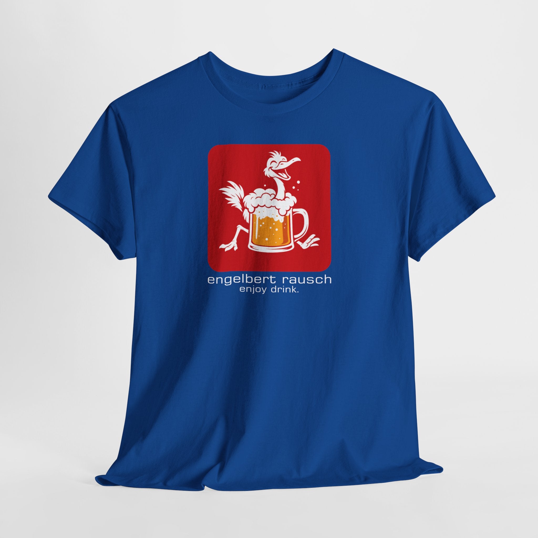 Engelbert Rausch Parodie Shirt – Lustiges Bier T-Shirt, witziges Geschenk für Männer