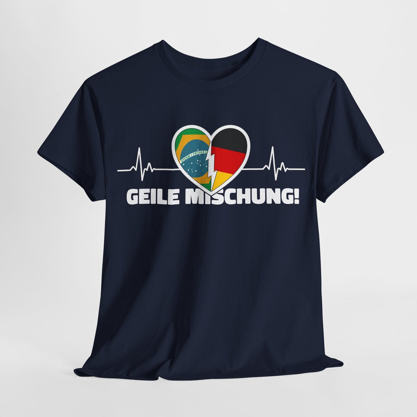 Brasilianische Flagge - Deutsche Flagge - Geile Mischung Unisex T-Shirt