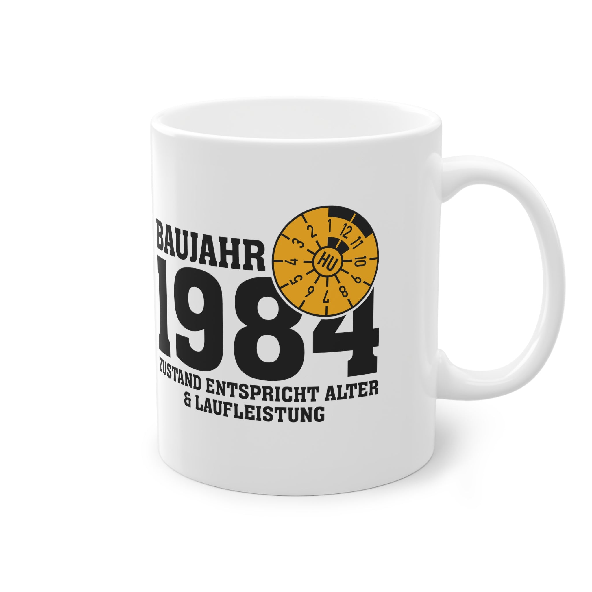 40. Geburtstag Baujahr 1984 - TÜV Zustand - Lustige Geschenk Kaffee Tasse einfarbig