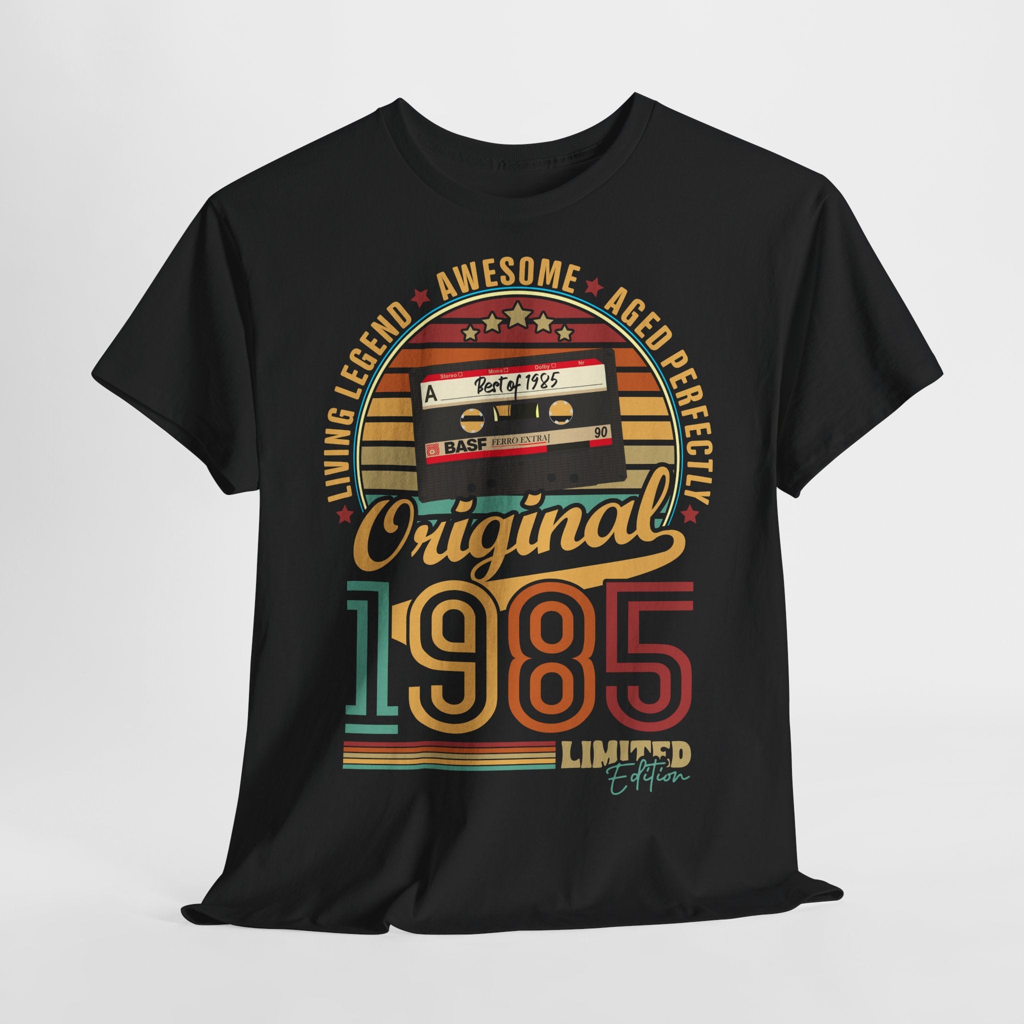 40. Geburtstag Geboren 1985 Retro Kassette Limited Edition Geschenk T-Shirt