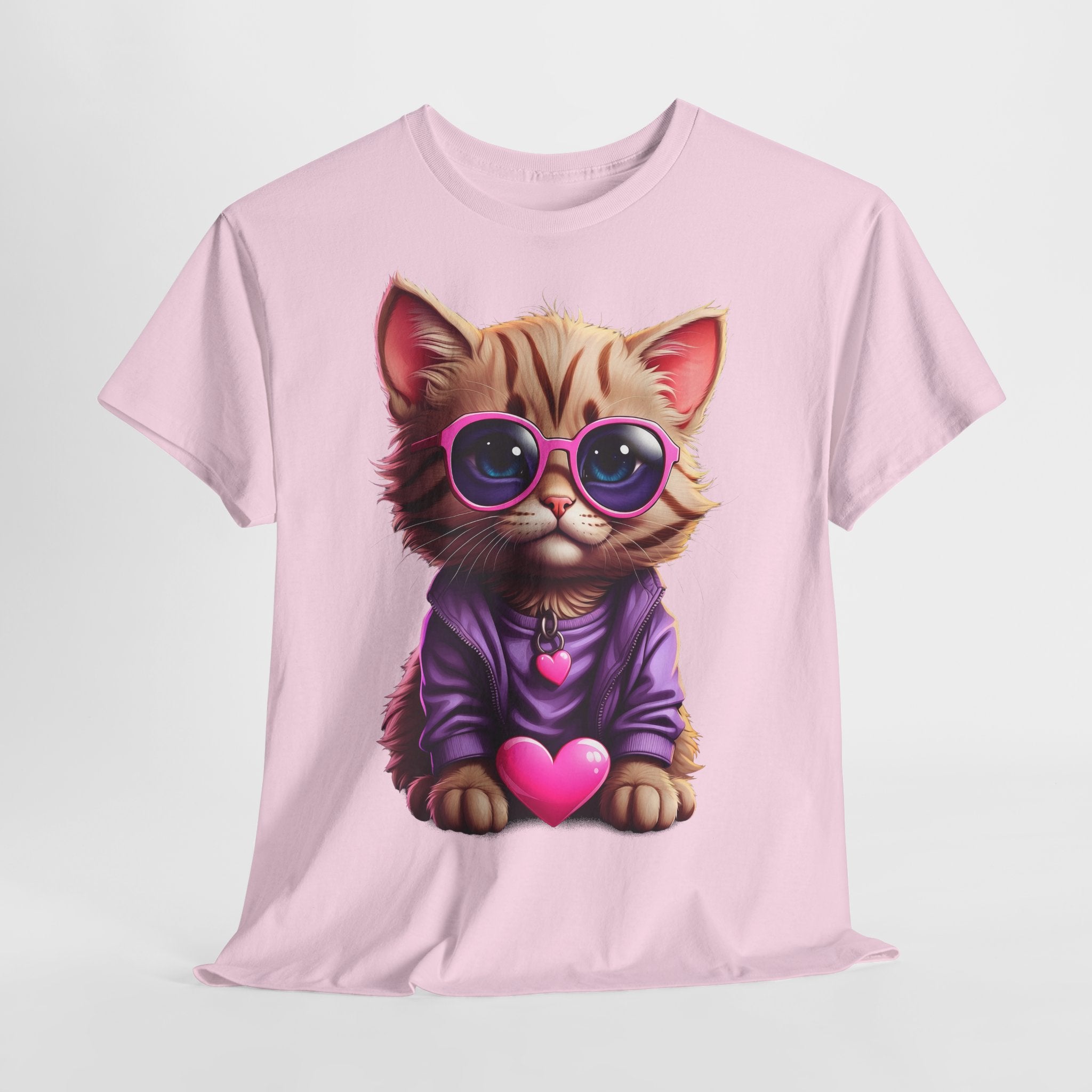 Süße Katze - Sweet Kitty - Witziges Kätzchen mit Herz - Unisex Shirt