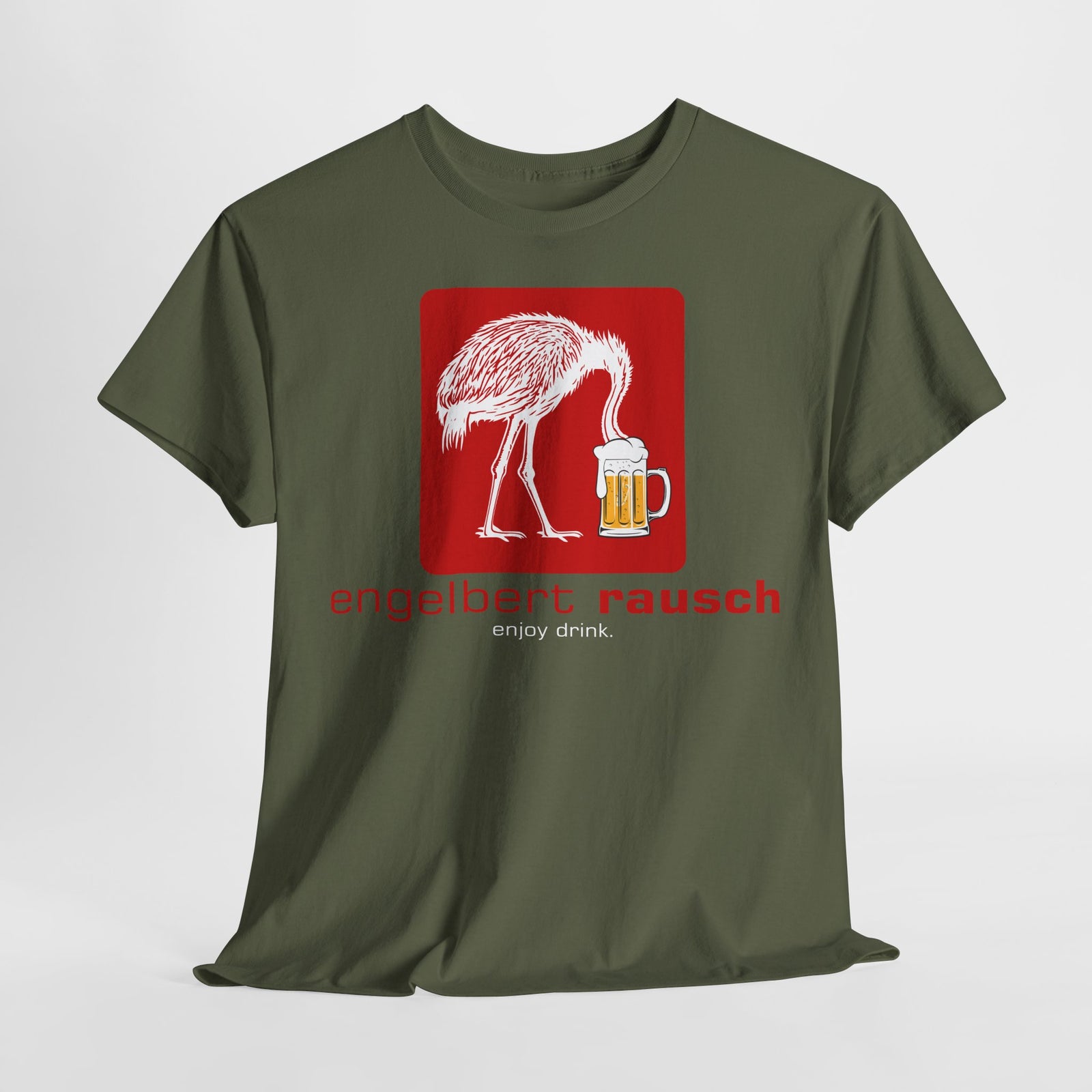 Engelbert Rausch witziges Bier Shirt Engelbert Rausch (fett) Parodie T-Shirt