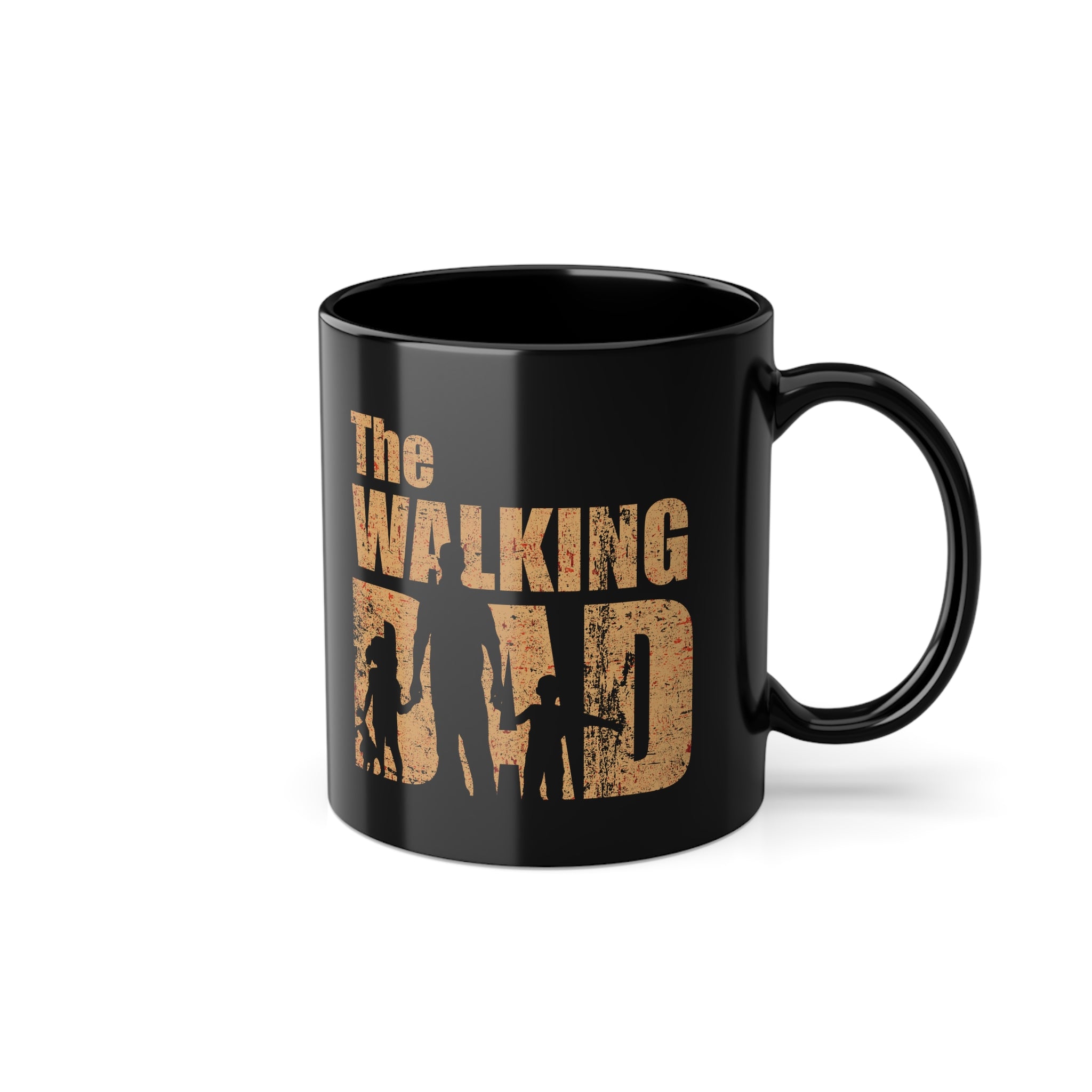 Vatertag Shirt - The Walking Dad - Papa und Tochter und Sohn - Lustige Vatertag Geschenk Kaffee Tasse