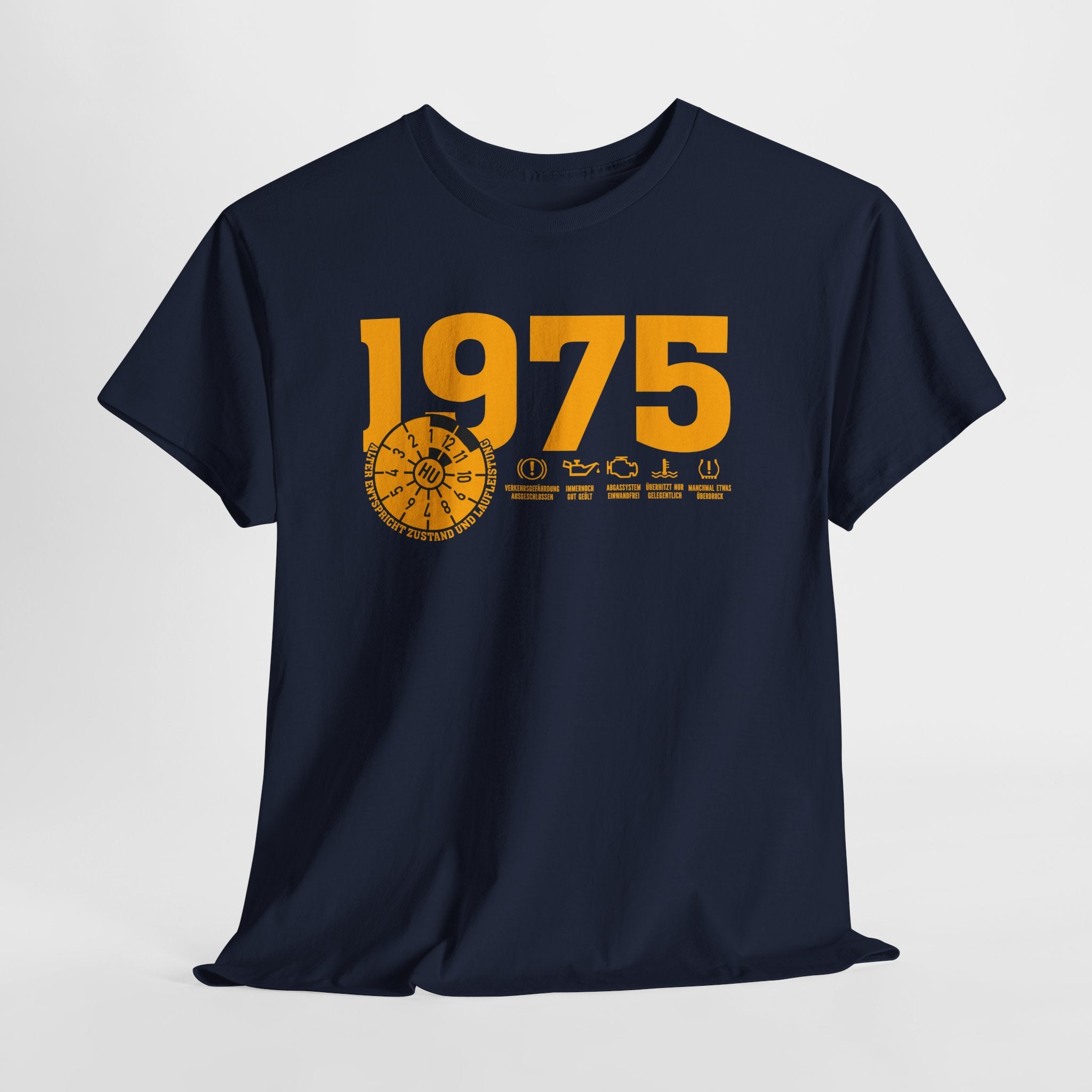 50 Geburtstag Jahrgangs-Shirt 1975 – TÜV Stempel Design - Entspricht Zustand und Laufleistung