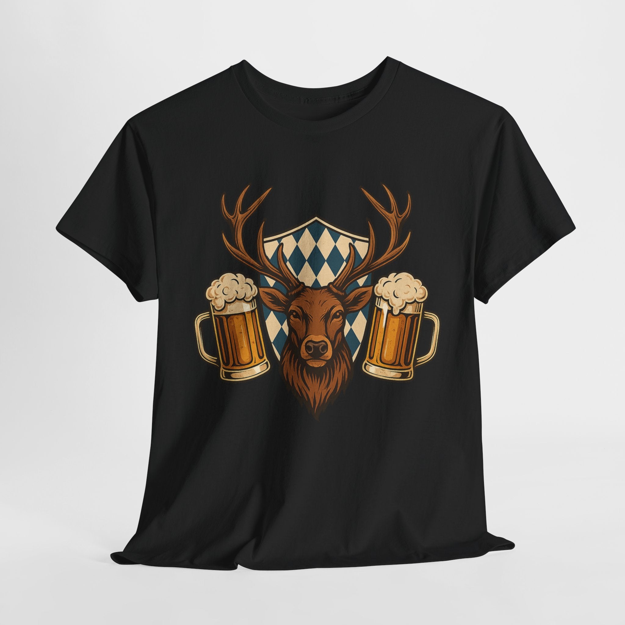 Oktoberfest Hirsch & Bier – Bayerisches Wiesn T-Shirt