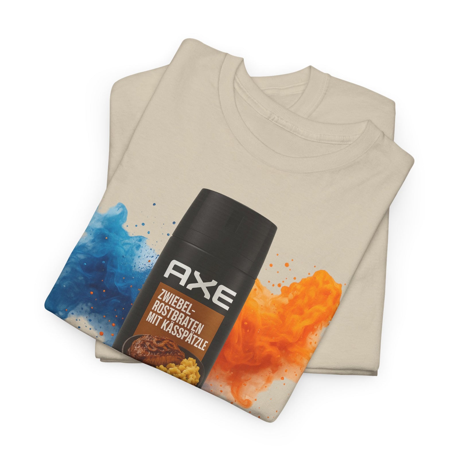 Zwiebelrostbraten & Käsespätzle – AXE Edition Parodie – Lustiges T-Shirt