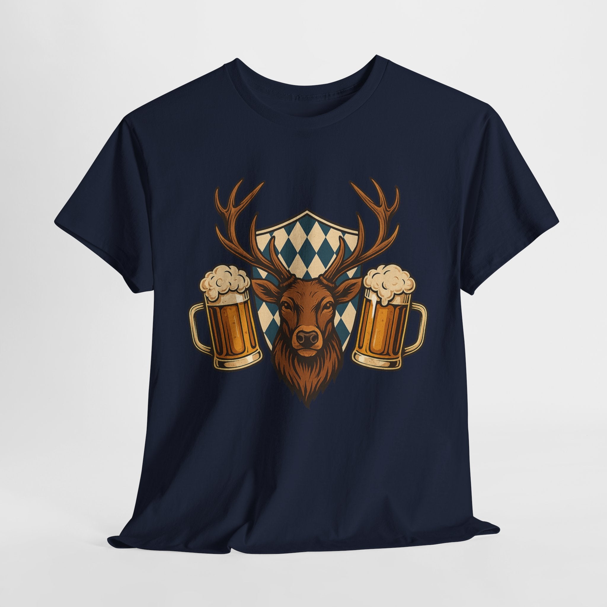 Oktoberfest Hirsch & Bier – Bayerisches Wiesn T-Shirt