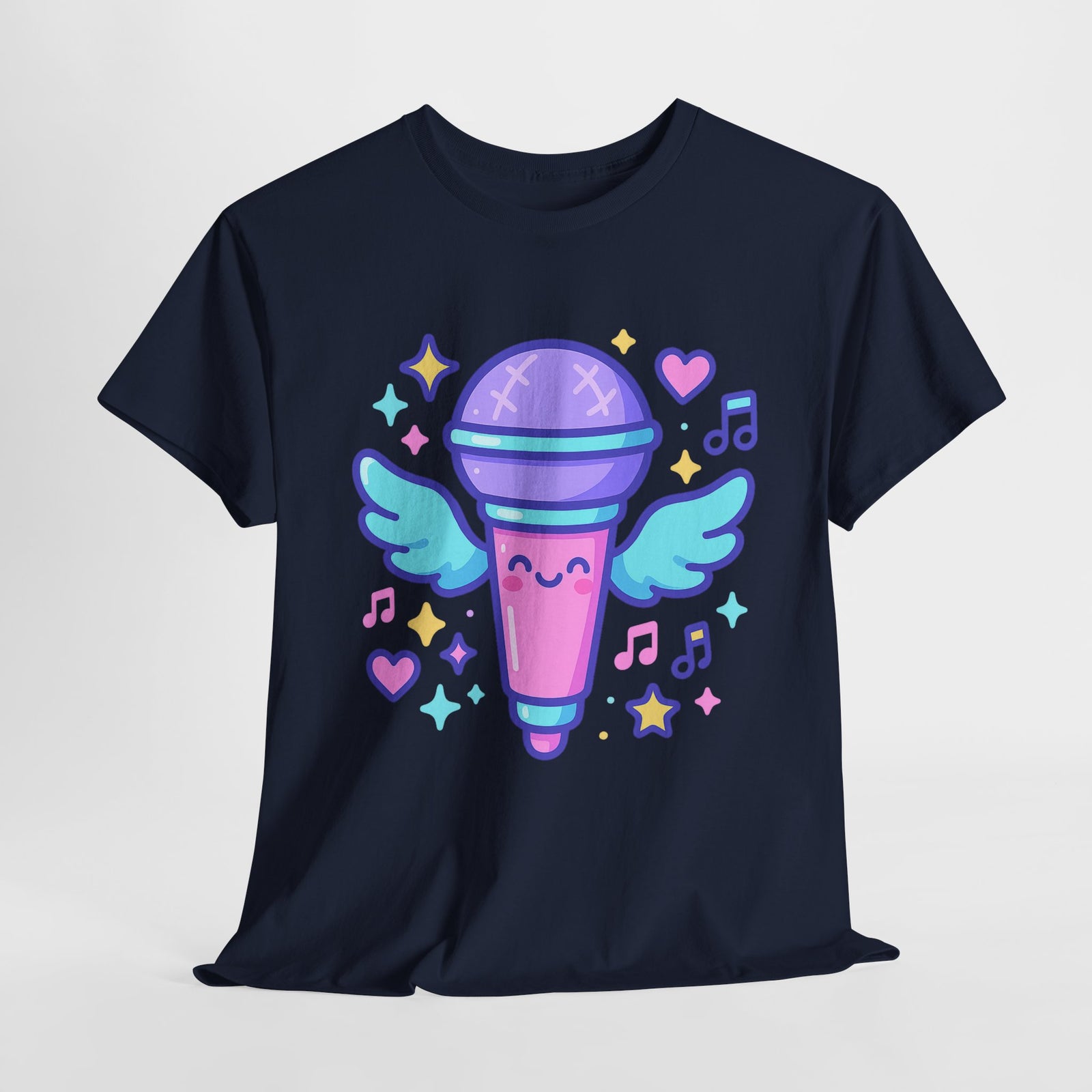 K-Pop Zaubermikrofon – Kawaii Neon Glow Shirt