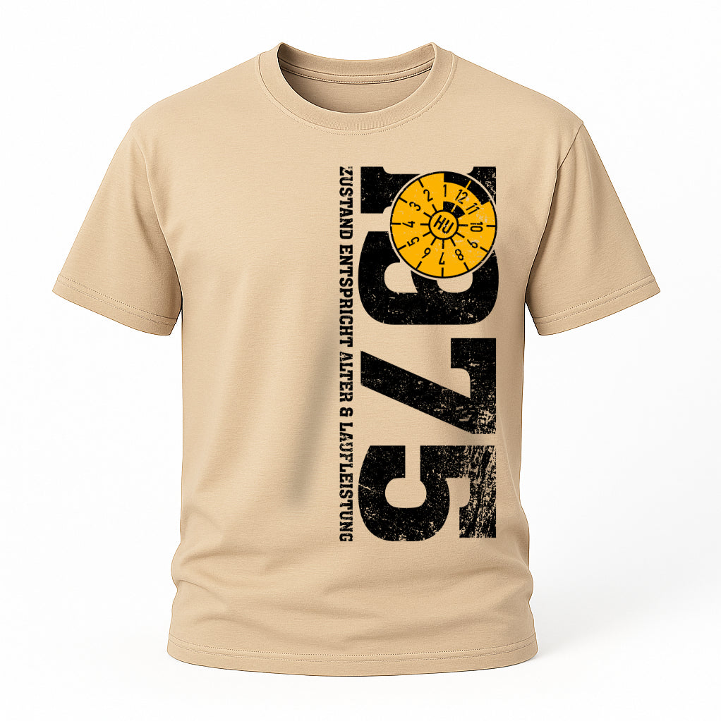 50. Geburtstag 1975 Zustand entspricht Alter und Laufleistung TÜV Lustiges Mechaniker Geschenk T-Shirt