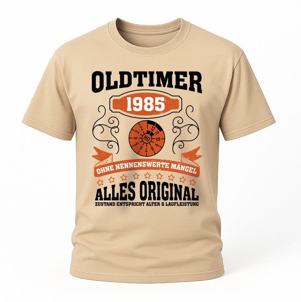 40. Geburtstag Oldtimer 1985 Zustand entspricht Alter und Laufleistung TÜV Lustiges Mechaniker Geschenk T-Shirt